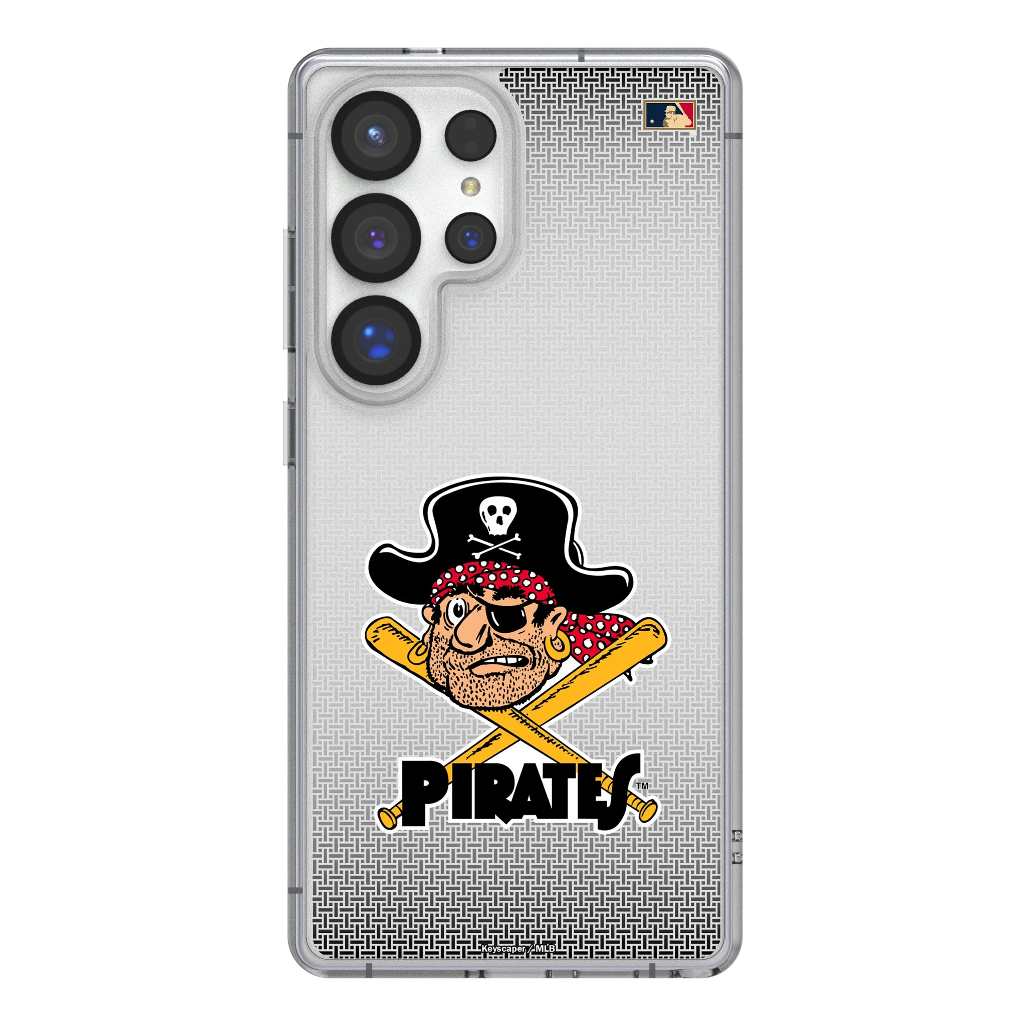 Pittsburgh Pirates 1958-1966 - Cooperstown Collection Linen Galaxy Clear Phone Case for Samsung Galaxy