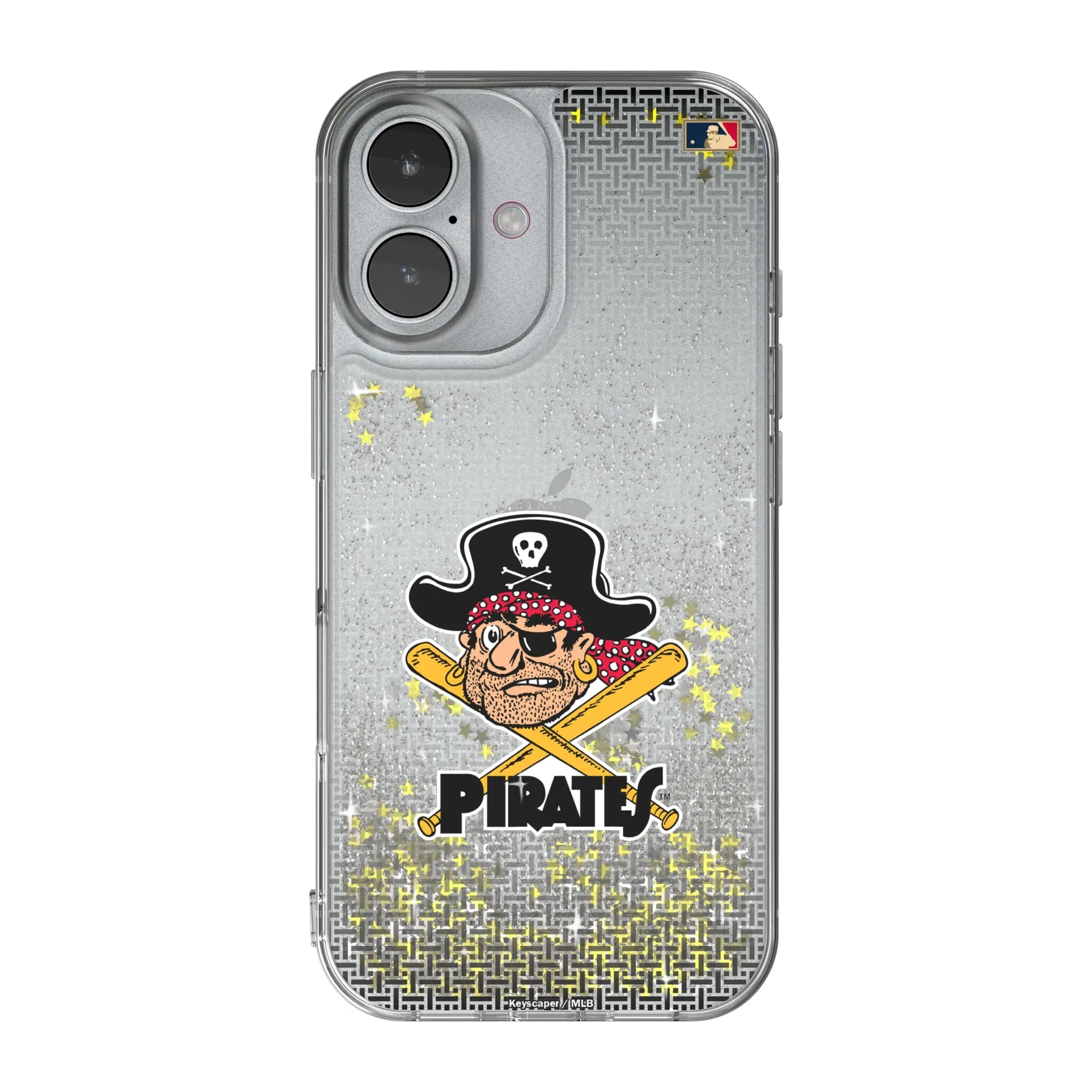 Pittsburgh Pirates 1958-1966 - Cooperstown Collection Linen iPhone Glitter Phone Case for Apple iPhone