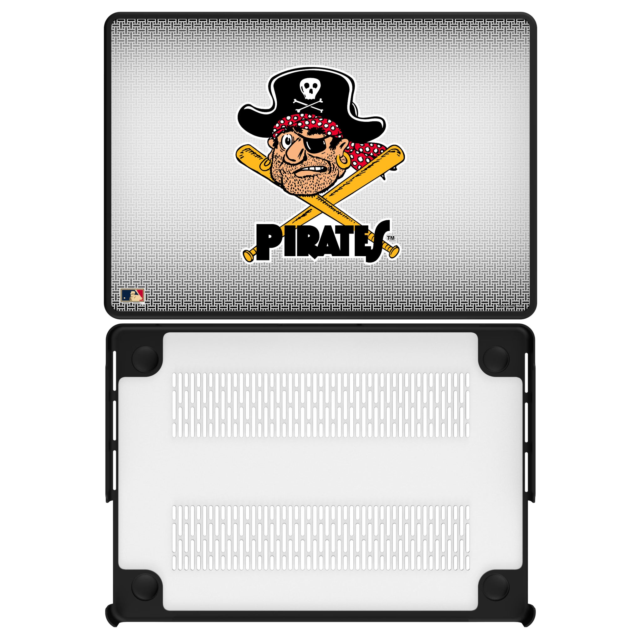 Pittsburgh Pirates 1958-1966 - Cooperstown Collection Linen MacBook Laptop Case for Apple MacBook#Device_MacBook Pro (14-inch, 2021) / MacBook Pro (14-inch, 2023) / MacBook Pro (14-inch, 2024)
