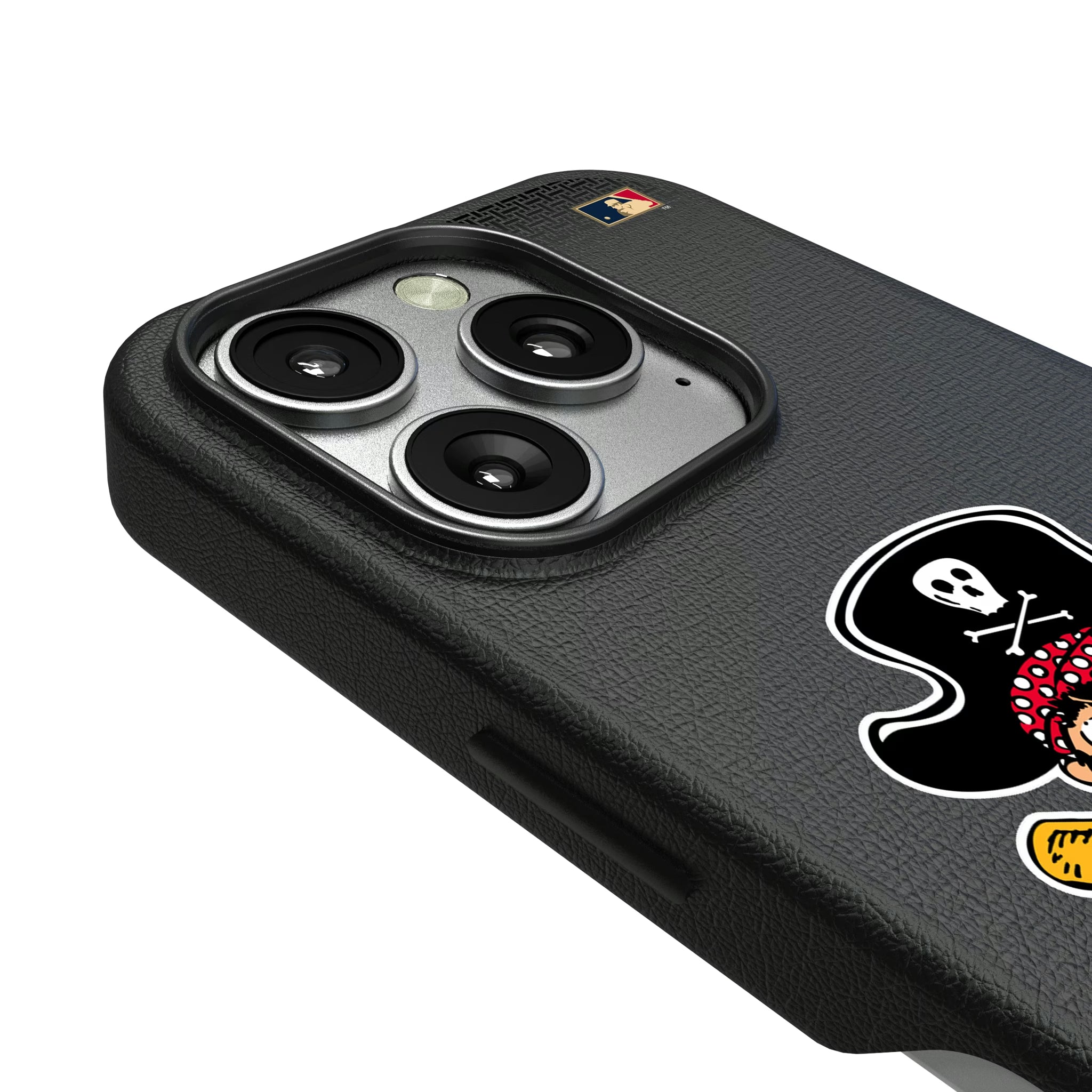 Pittsburgh Pirates 1958-1966 - Cooperstown Collection Linen iPhone MagSafe Compatible Phone Case for Apple iPhone - Detail