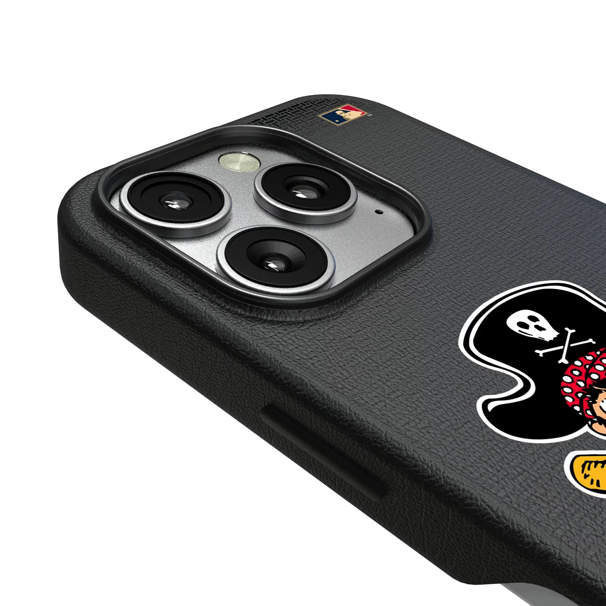 Pittsburgh Pirates 1958-1966 - Cooperstown Collection Linen iPhone MagSafe Compatible Phone Case for Apple iPhone - Detail