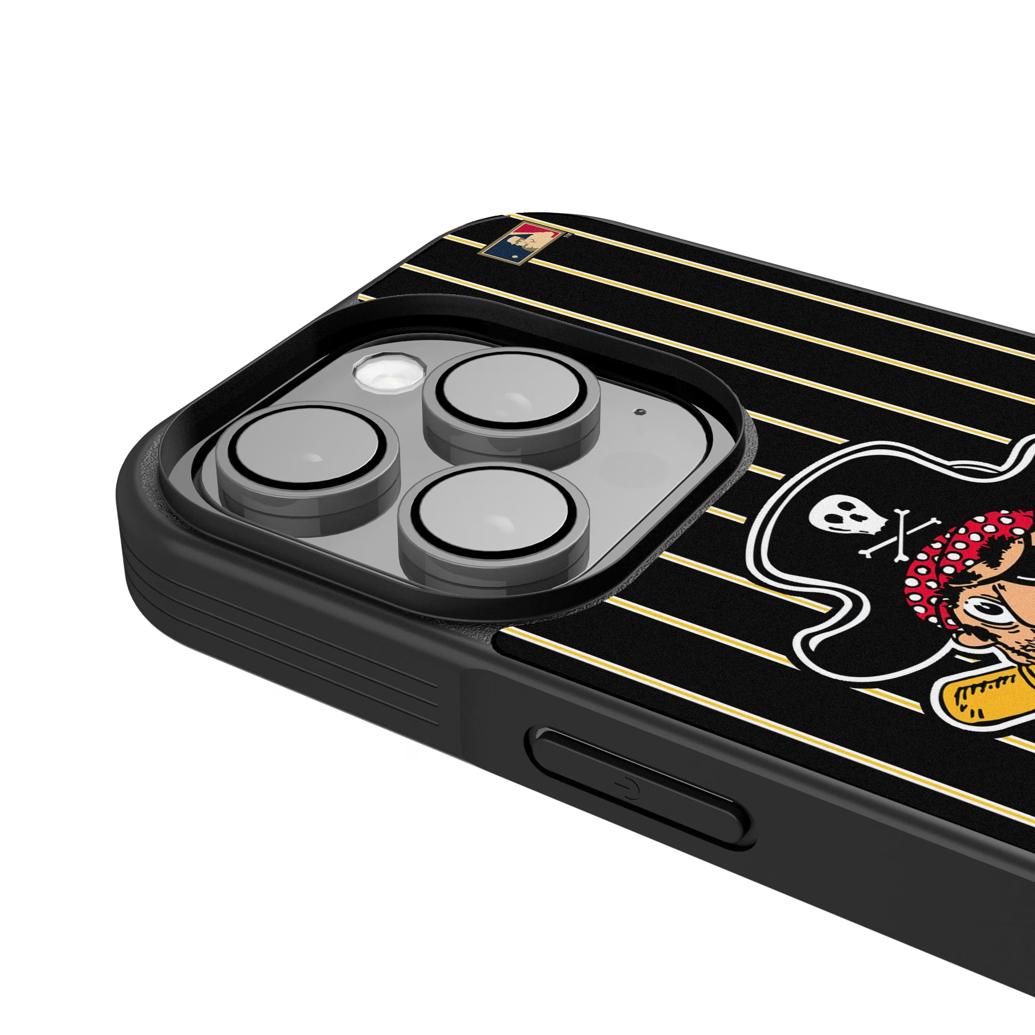 Pittsburgh Pirates 1958-1966 - Cooperstown Collection Pinstripe iPhone Bump Phone Case for Apple iPhone - Detail