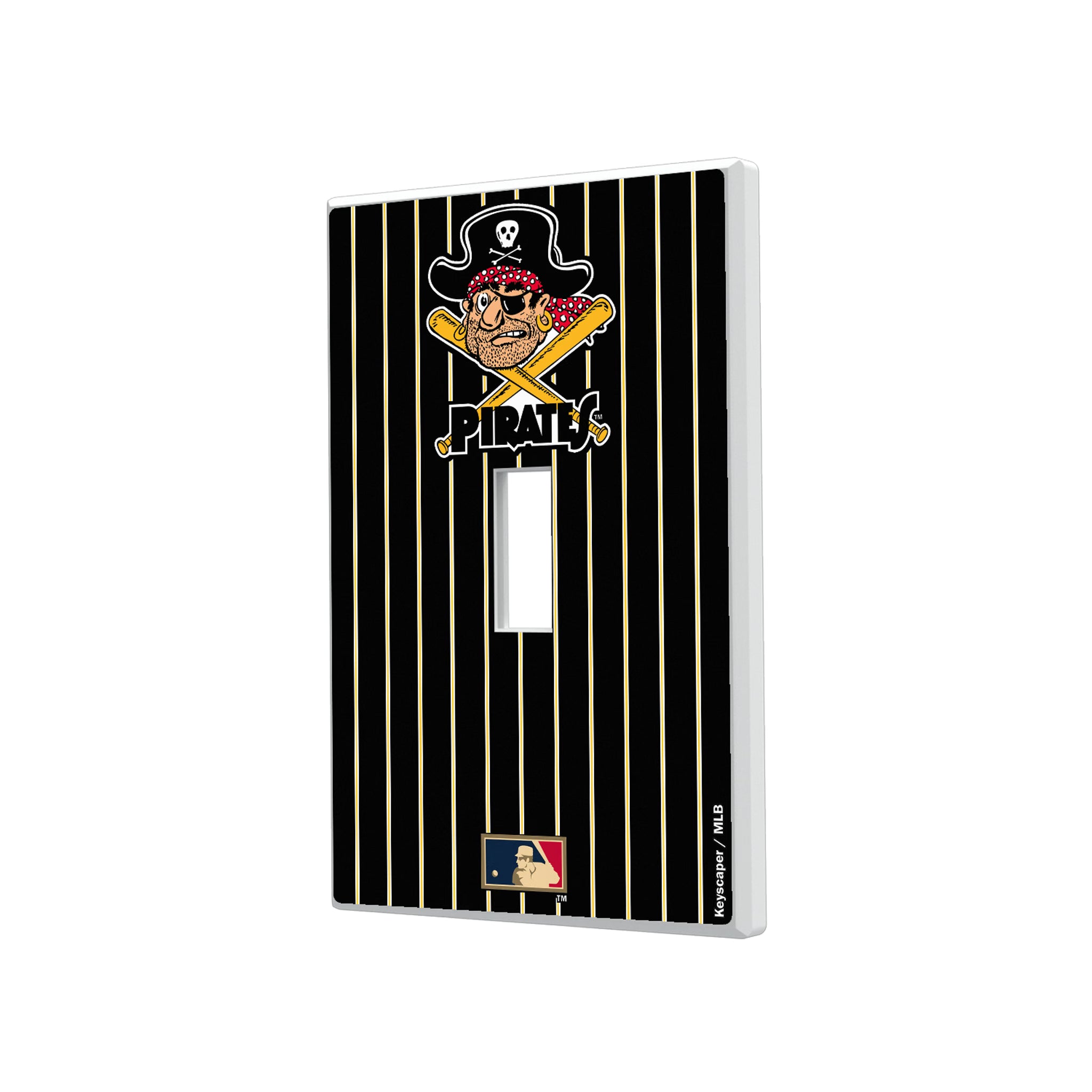 Pittsburgh Pirates 1958-1966 - Cooperstown Collection Pinstripe Hidden-Screw Light Switch Plate#Style_Single Toggle