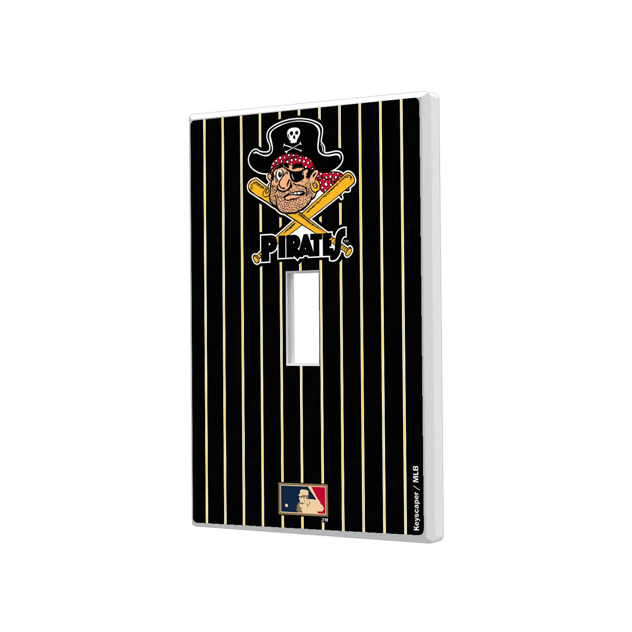Pittsburgh Pirates 1958-1966 - Cooperstown Collection Pinstripe Hidden-Screw Light Switch Plate#Style_Single Toggle