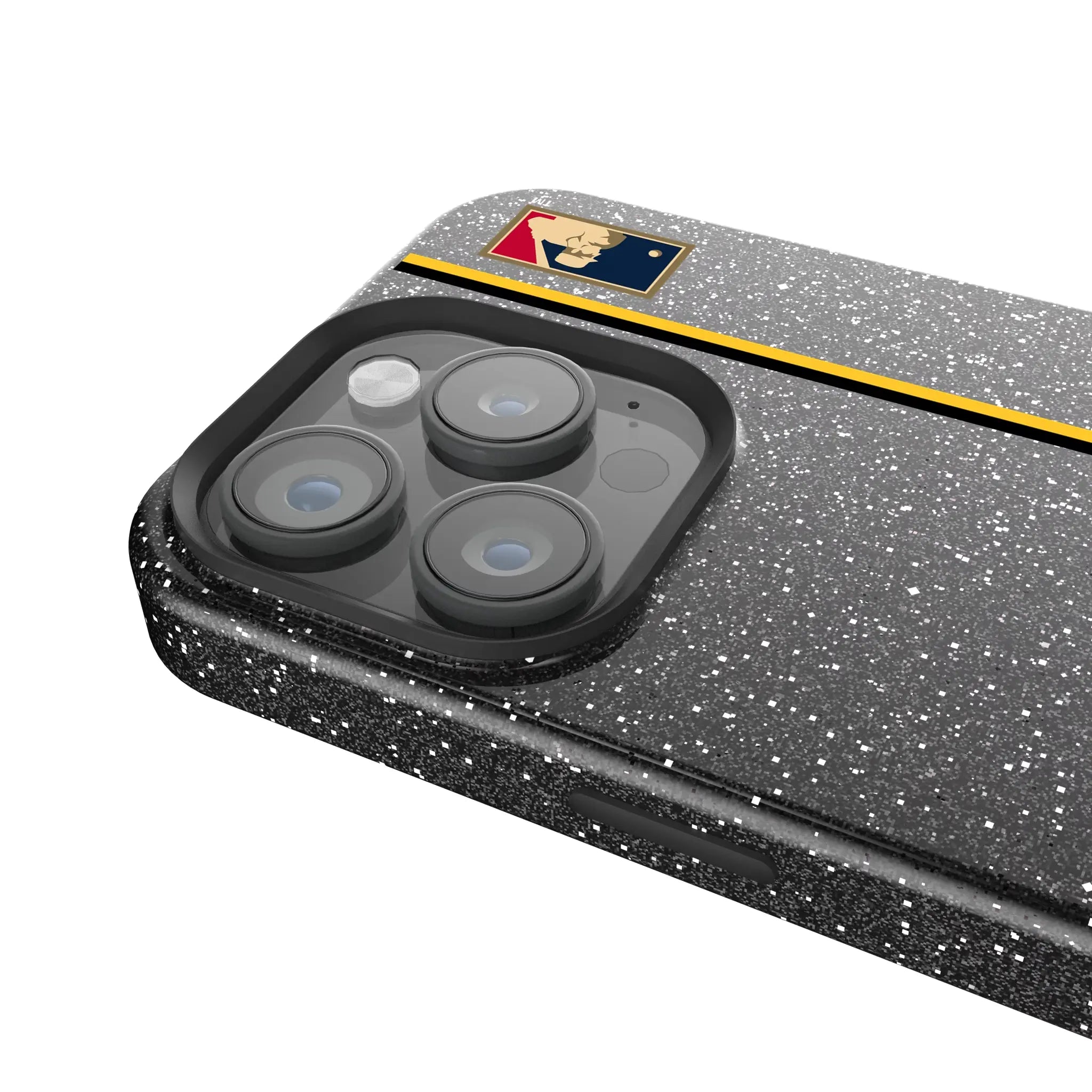 Pittsburgh Pirates 1958-1966 - Cooperstown Collection Sidebar iPhone Bling Phone Case for Apple iPhone - Detail
