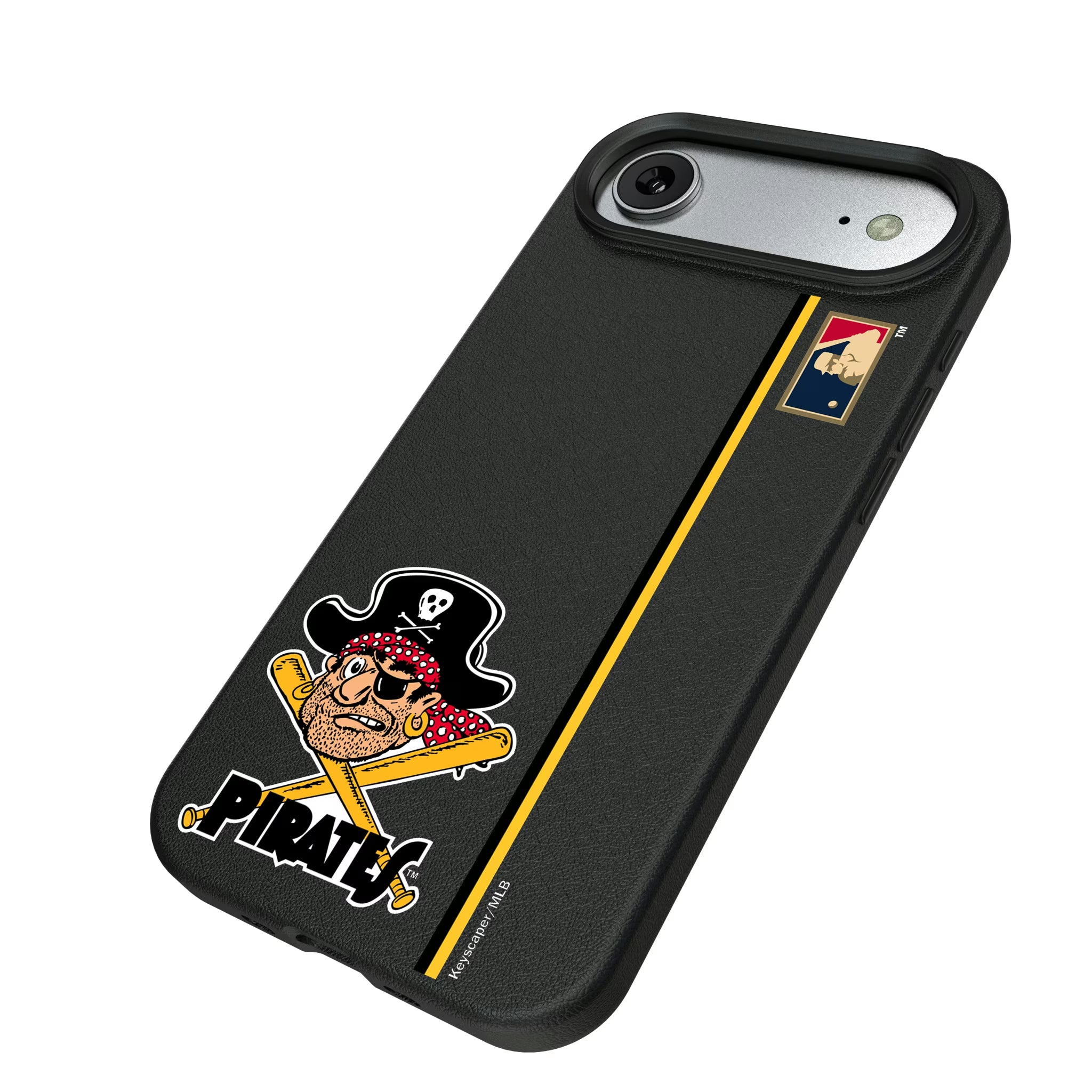 Pittsburgh Pirates 1958-1966 - Cooperstown Collection Sidebar iPhone MagSafe Compatible Phone Case for Apple iPhone - Isometric View#Device_iPhone Air