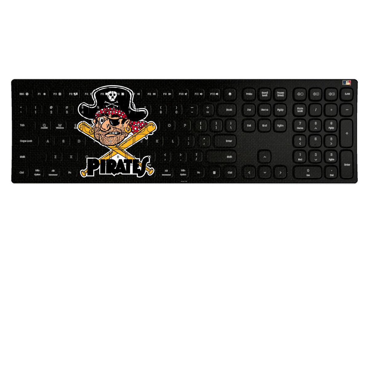 Pittsburgh Pirates 1958-1966 - Cooperstown Collection Solid KKB605 Curved Wireless Keyboard