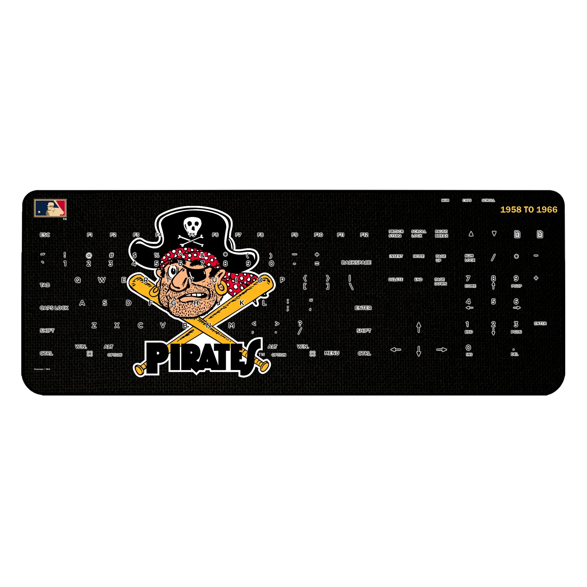 Pittsburgh Pirates 1958-1966 - Cooperstown Collection Solid Wireless USB Keyboard