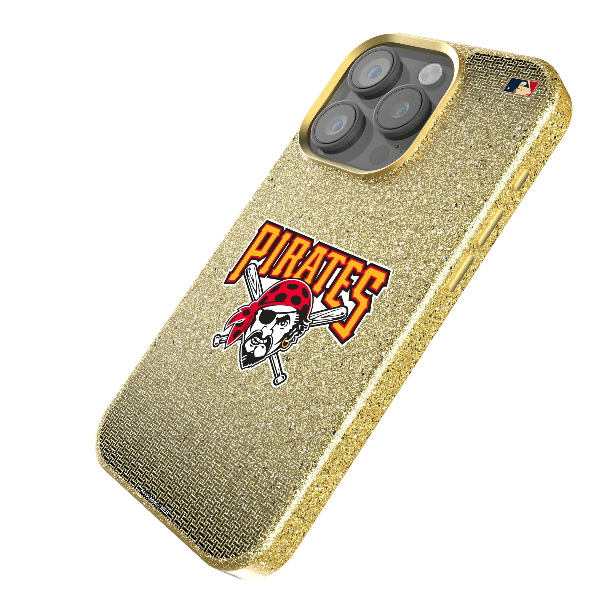Pittsburgh Pirates 1997-2013 - Cooperstown Collection Linen iPhone Bling Phone Case for Apple iPhone - Isometric View