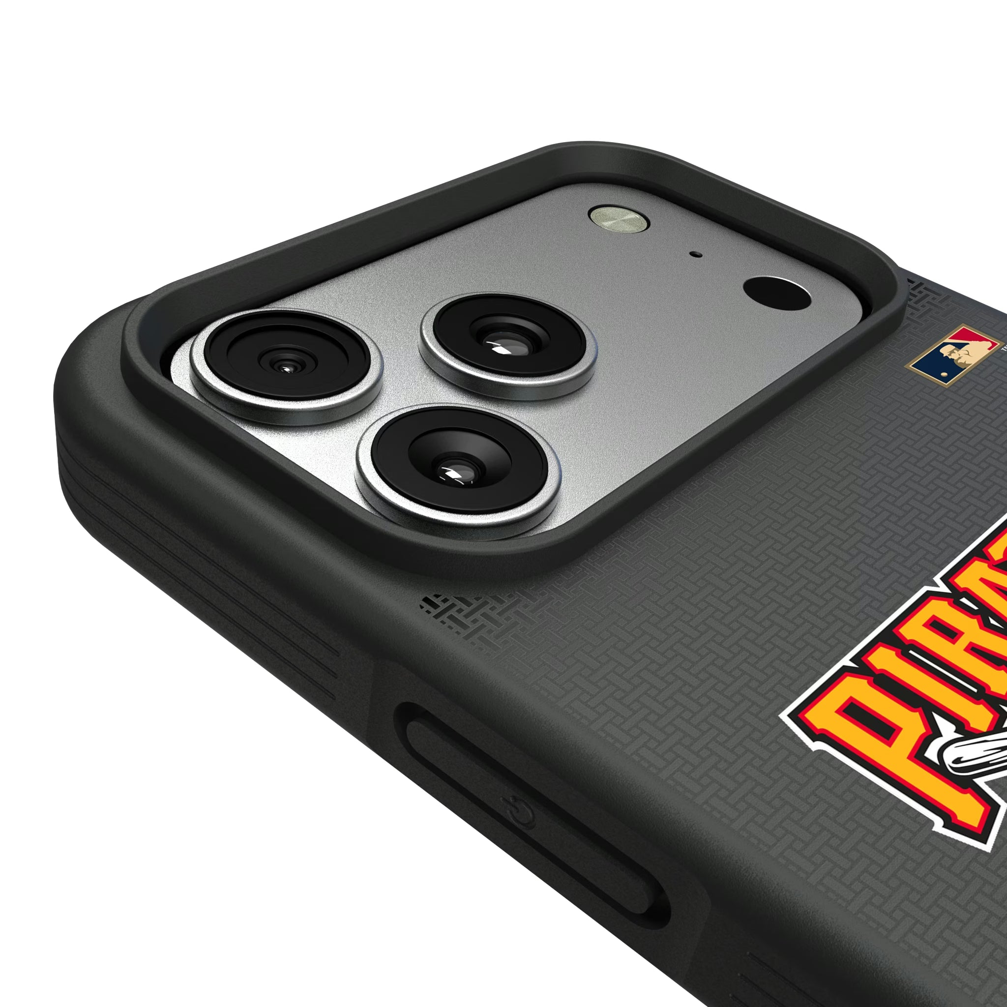Pittsburgh Pirates 1997-2013 - Cooperstown Collection Linen iPhone Bump Phone Case for Apple iPhone - Detail#Device_iPhone 17 Pro Max