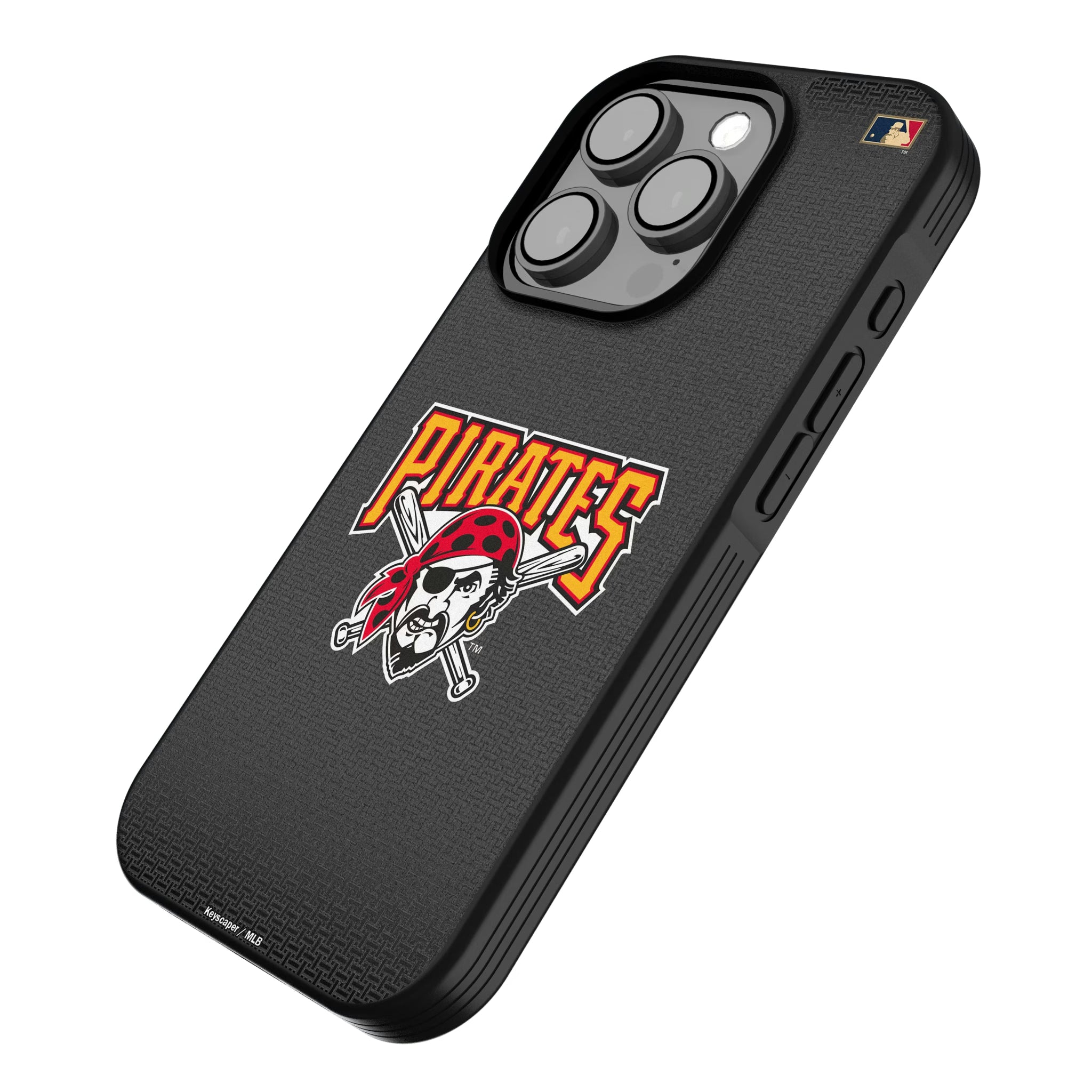 Pittsburgh Pirates 1997-2013 - Cooperstown Collection Linen iPhone Bump Phone Case for Apple iPhone - Isometric View