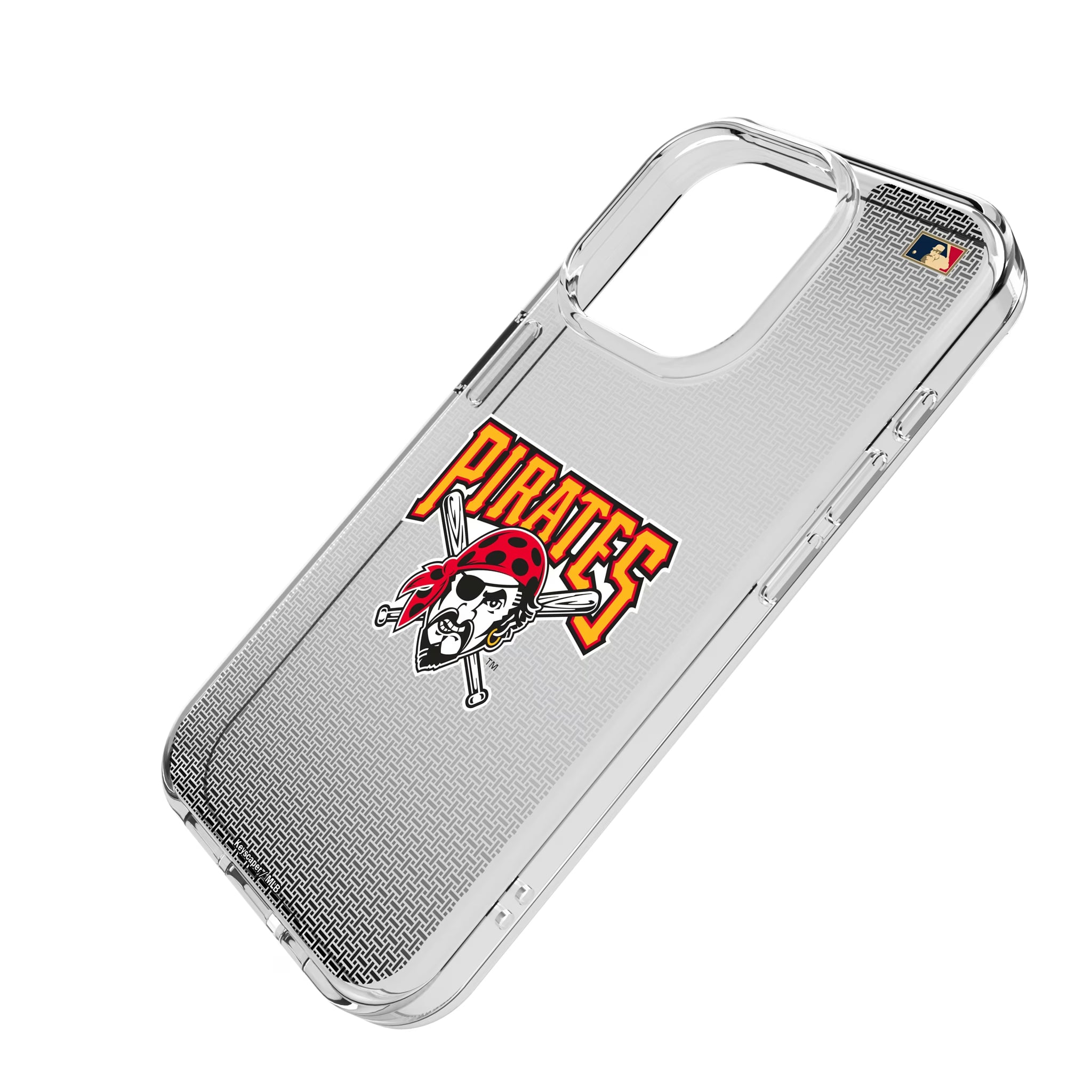Pittsburgh Pirates 1997-2013 - Cooperstown Collection Linen iPhone Clear Phone Case for Apple iPhone - Isometric View
