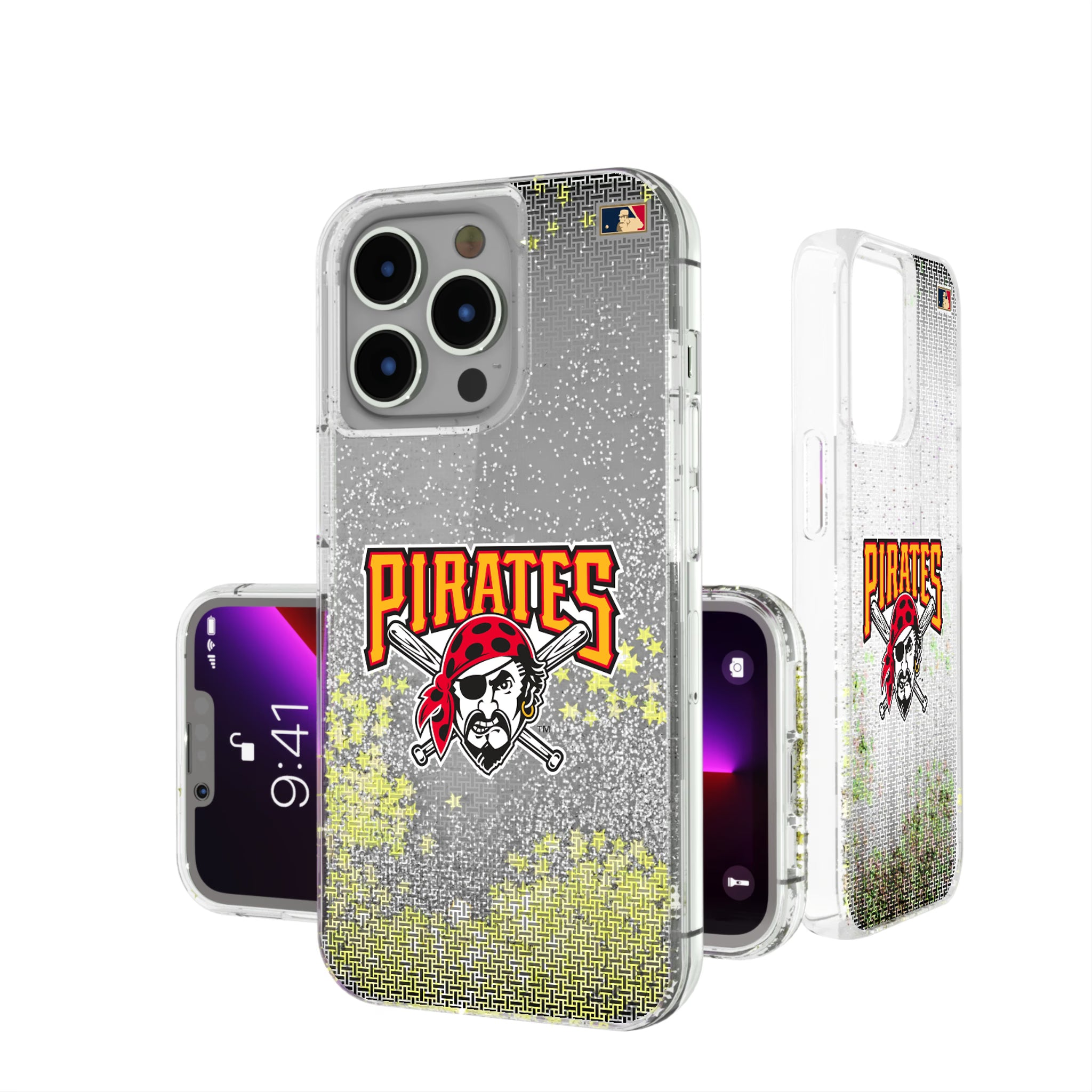 Pittsburgh Pirates 1997-2013 - Cooperstown Collection Linen iPhone Glitter Phone Case for Apple iPhone