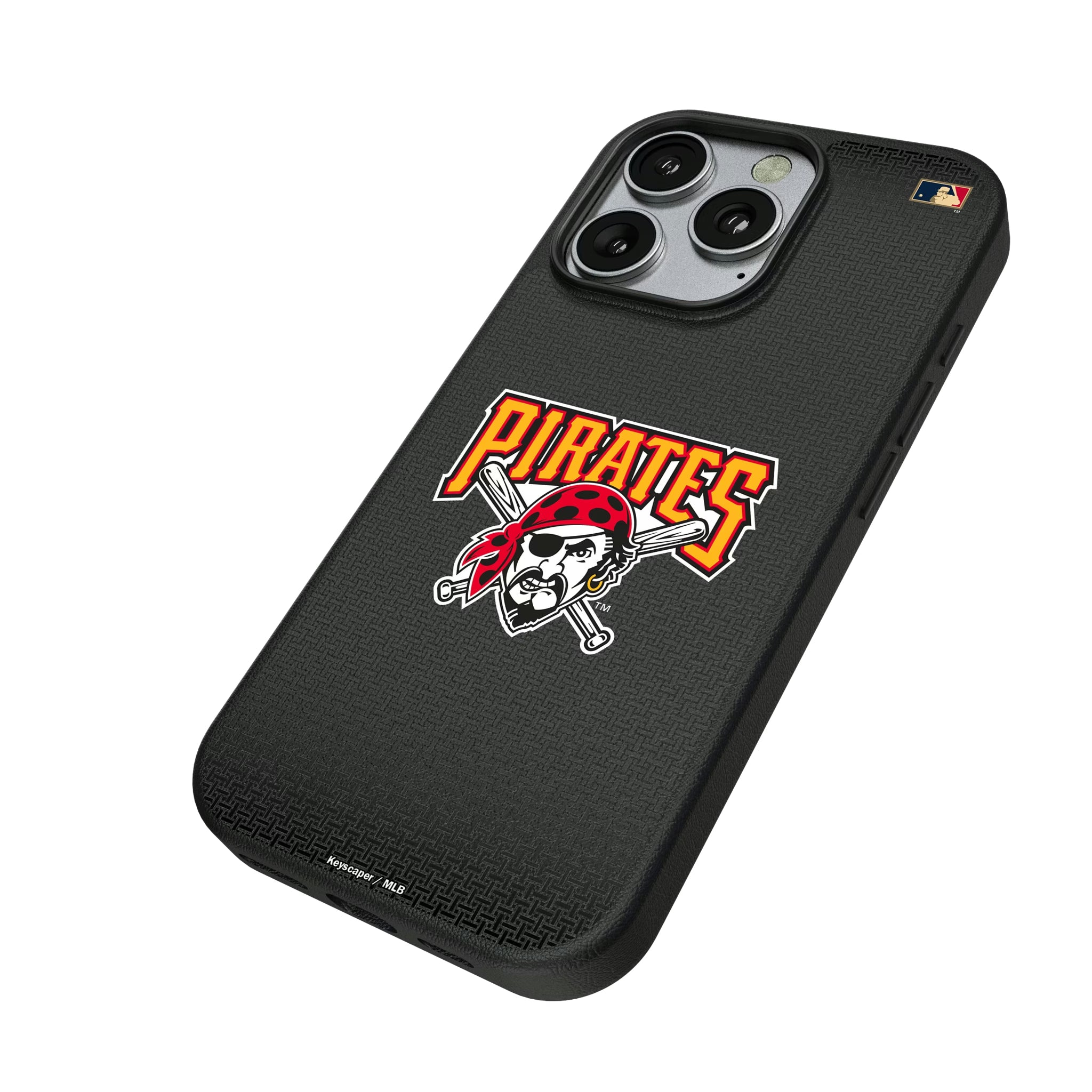 Pittsburgh Pirates 1997-2013 - Cooperstown Collection Linen iPhone MagSafe Compatible Phone Case for Apple iPhone - Isometric View