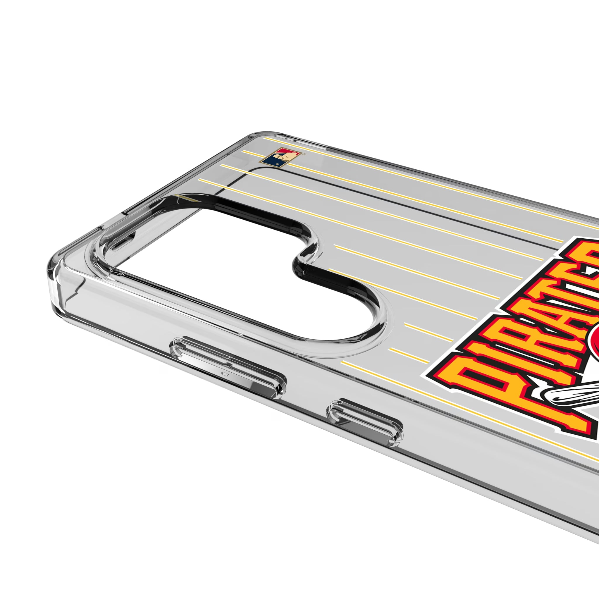 Pittsburgh Pirates 1997-2013 - Cooperstown Collection Pinstripe Galaxy Clear Phone Case for Samsung Galaxy - Detail