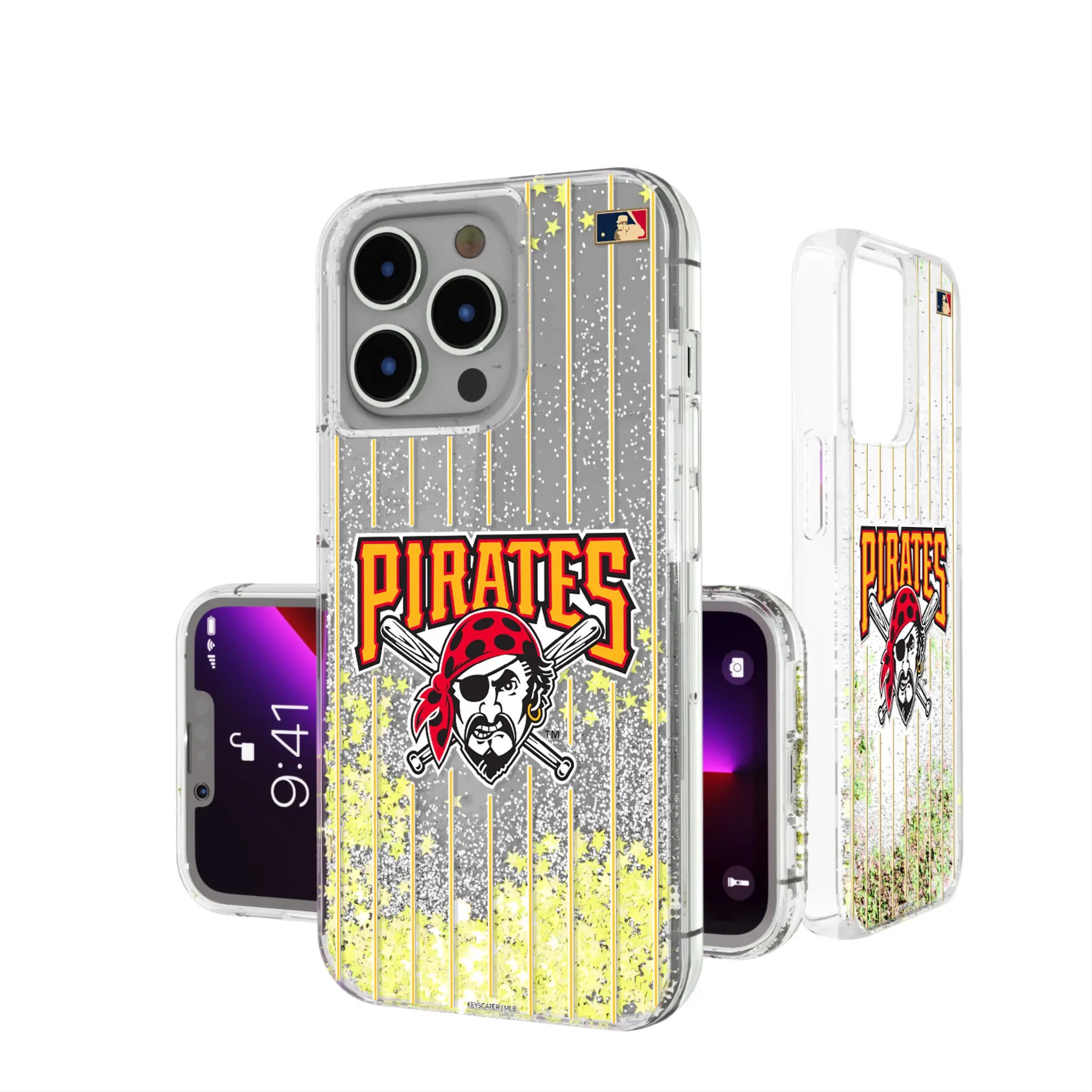 Pittsburgh Pirates 1997-2013 - Cooperstown Collection Pinstripe iPhone Glitter Phone Case for Apple iPhone