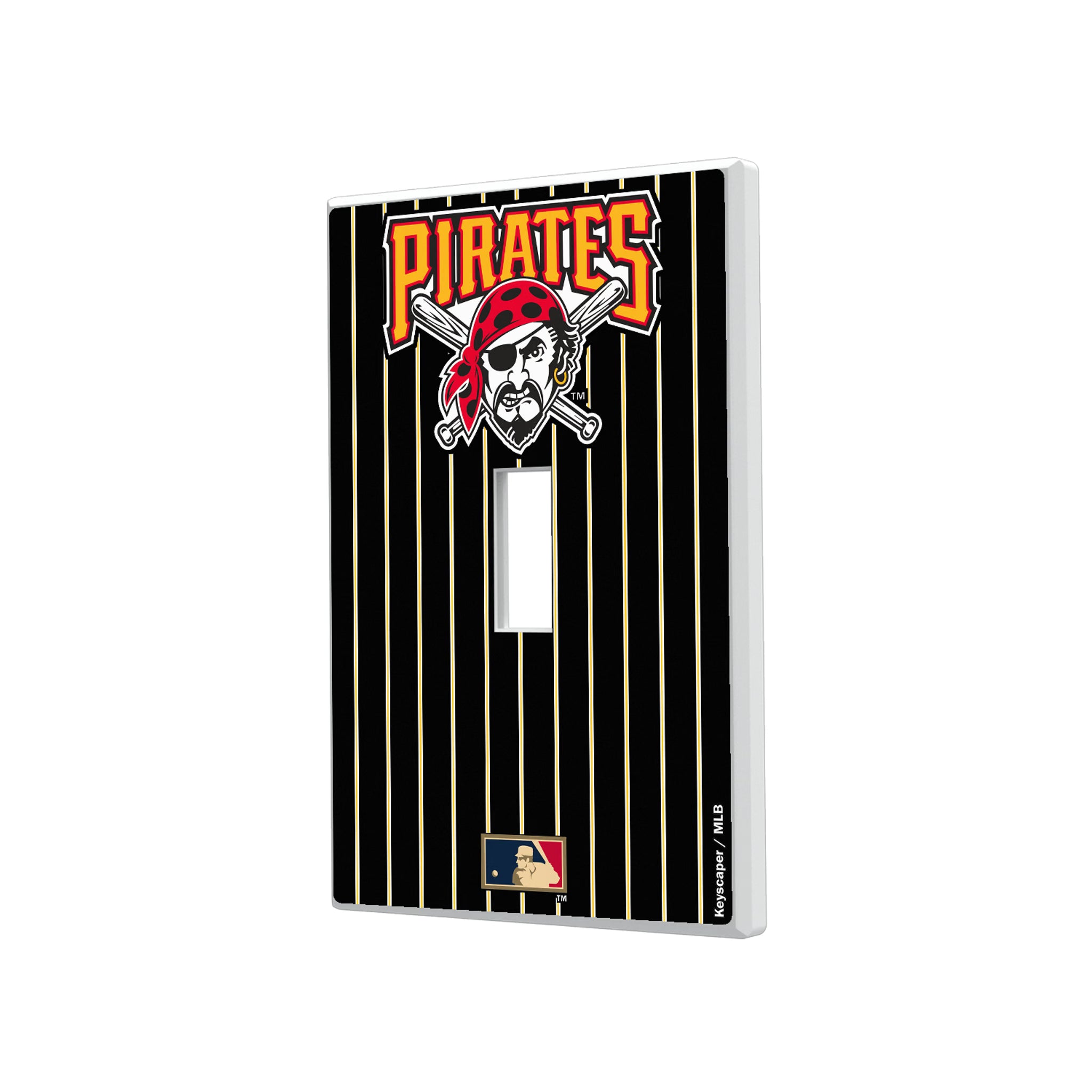 Pittsburgh Pirates 1997-2013 - Cooperstown Collection Pinstripe Hidden-Screw Light Switch Plate#Style_Single Toggle