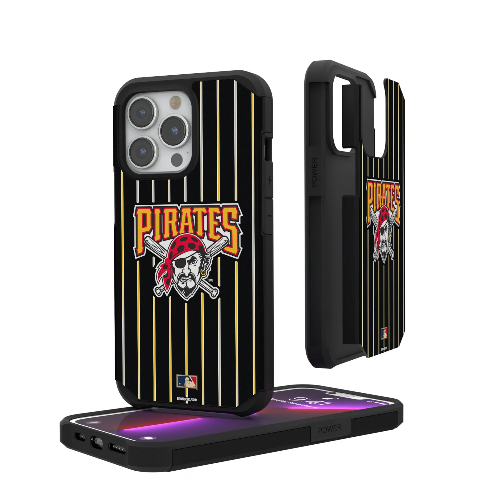 Pittsburgh Pirates 1997-2013 - Cooperstown Collection Pinstripe iPhone Rugged Phone Case for Apple iPhone