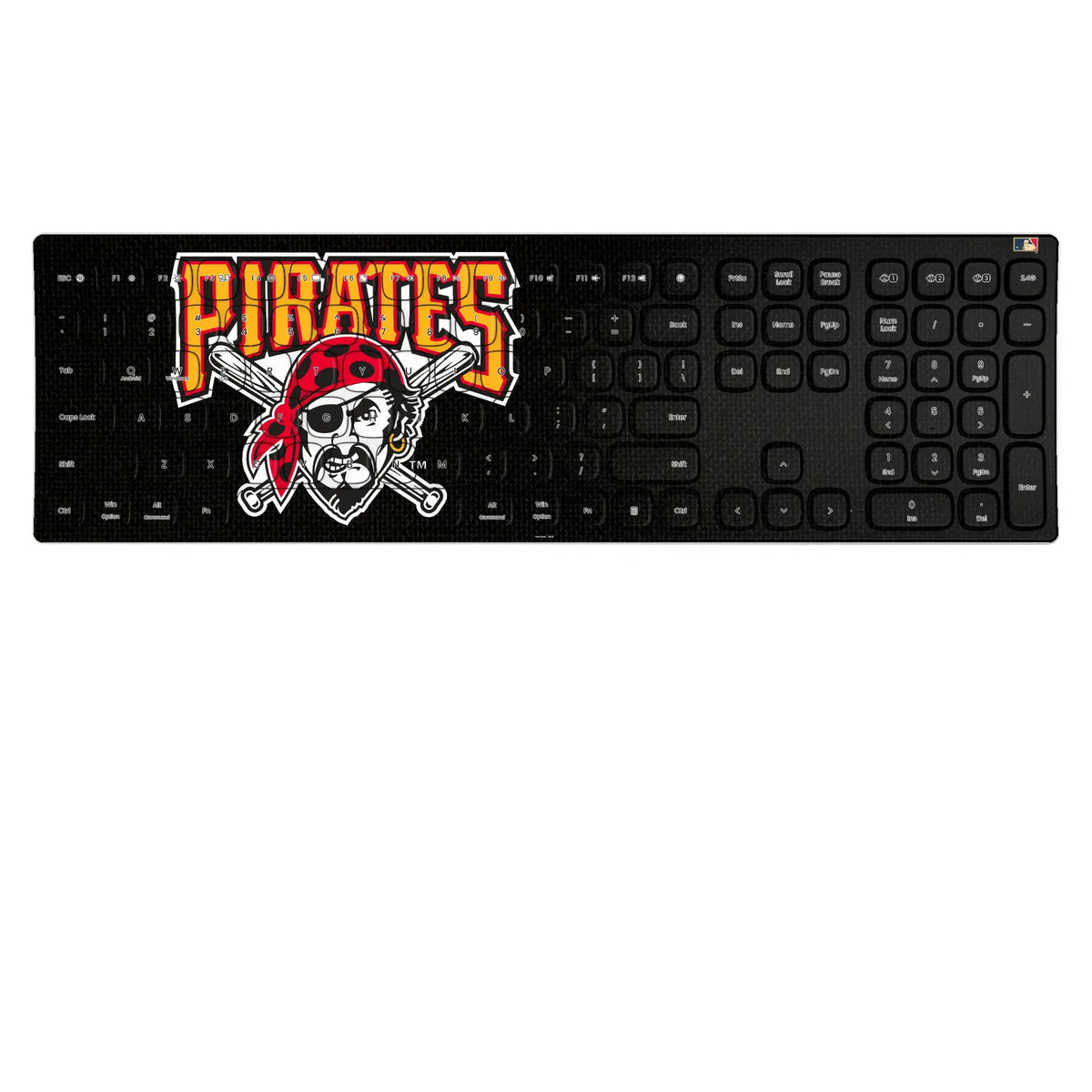 Pittsburgh Pirates 1997-2013 - Cooperstown Collection Solid KKB605 Curved Wireless Keyboard