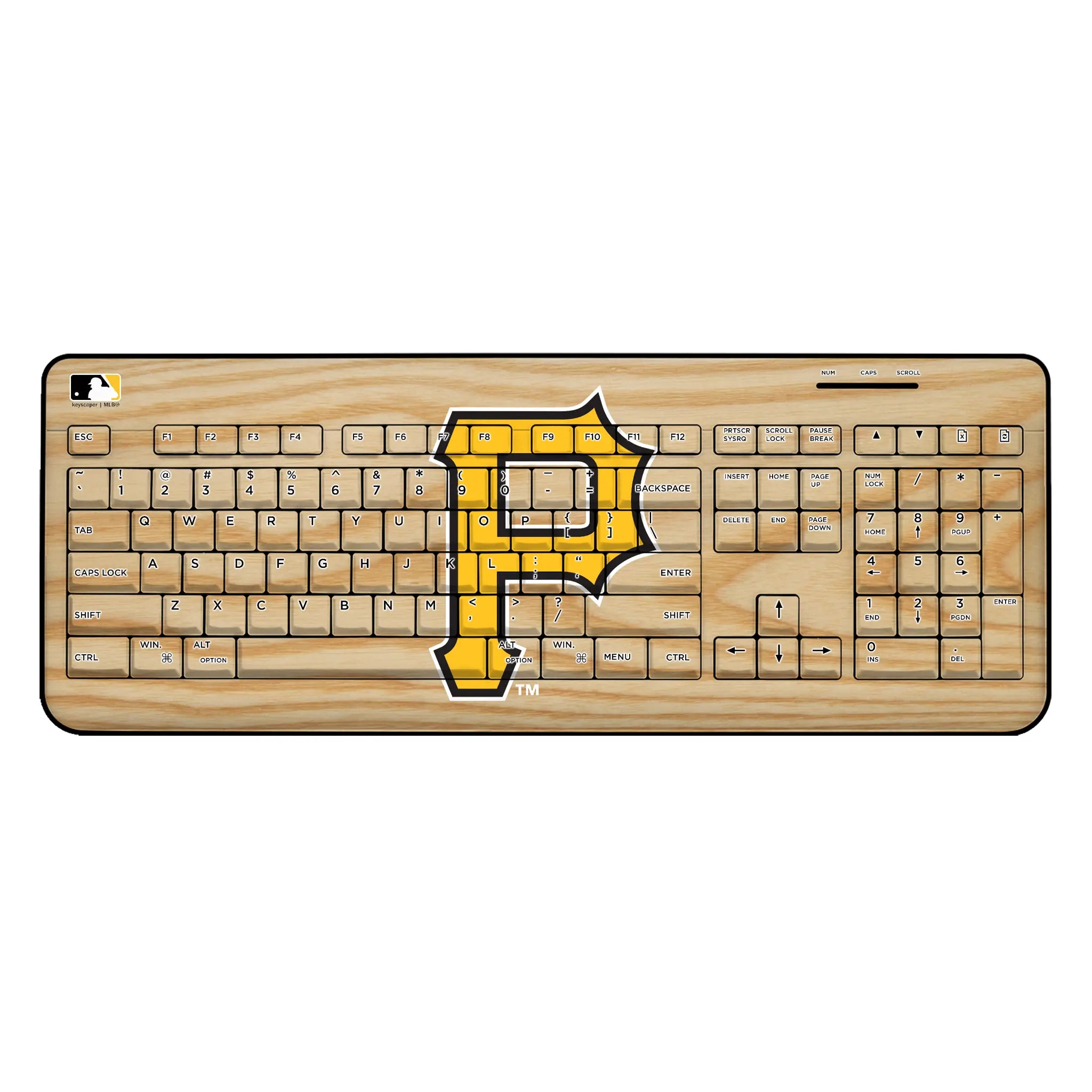 Pittsburgh Pirates Baseball Bat Wireless USB Keyboard