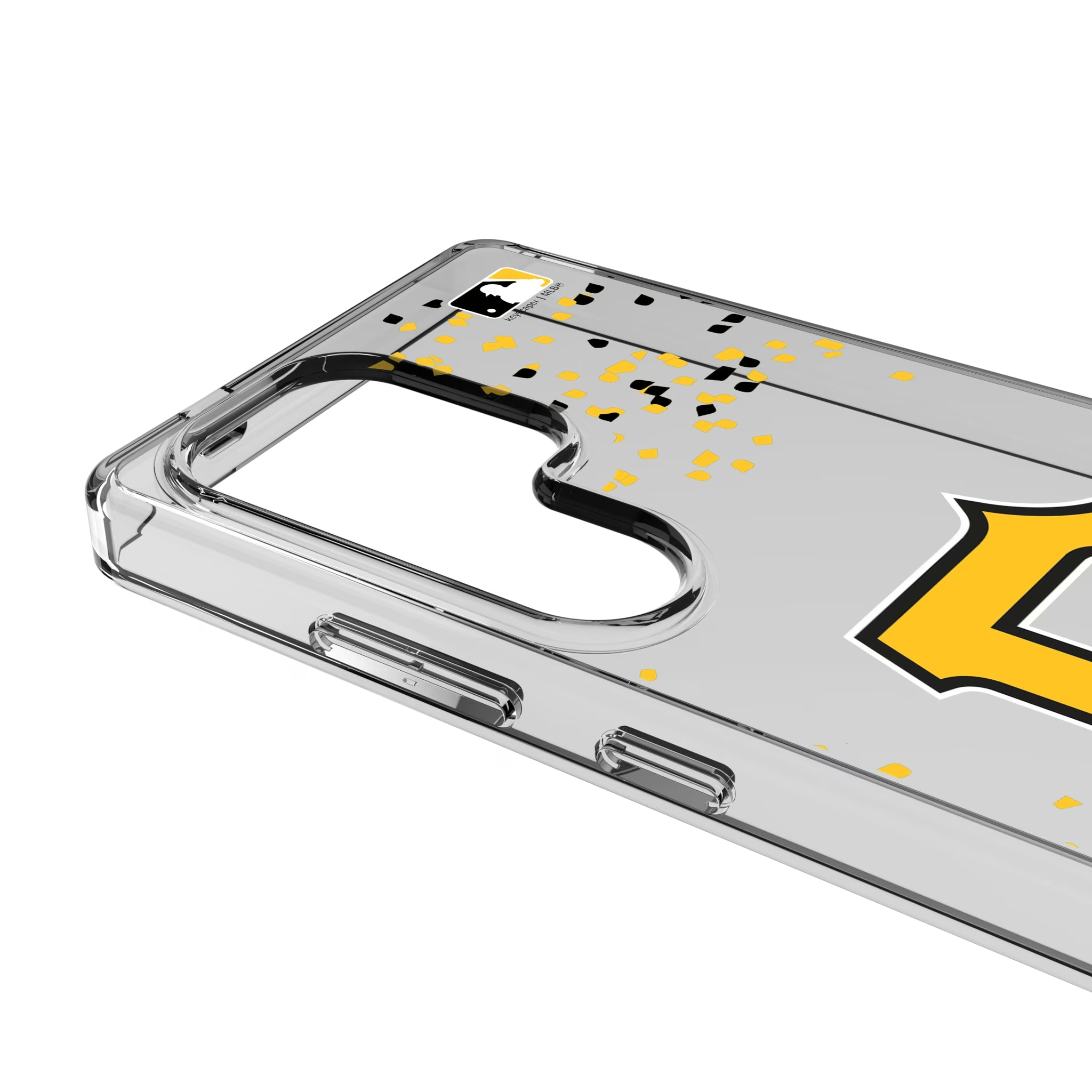 Pittsburgh Pirates Confetti Galaxy Clear Phone Case for Samsung Galaxy - Detail