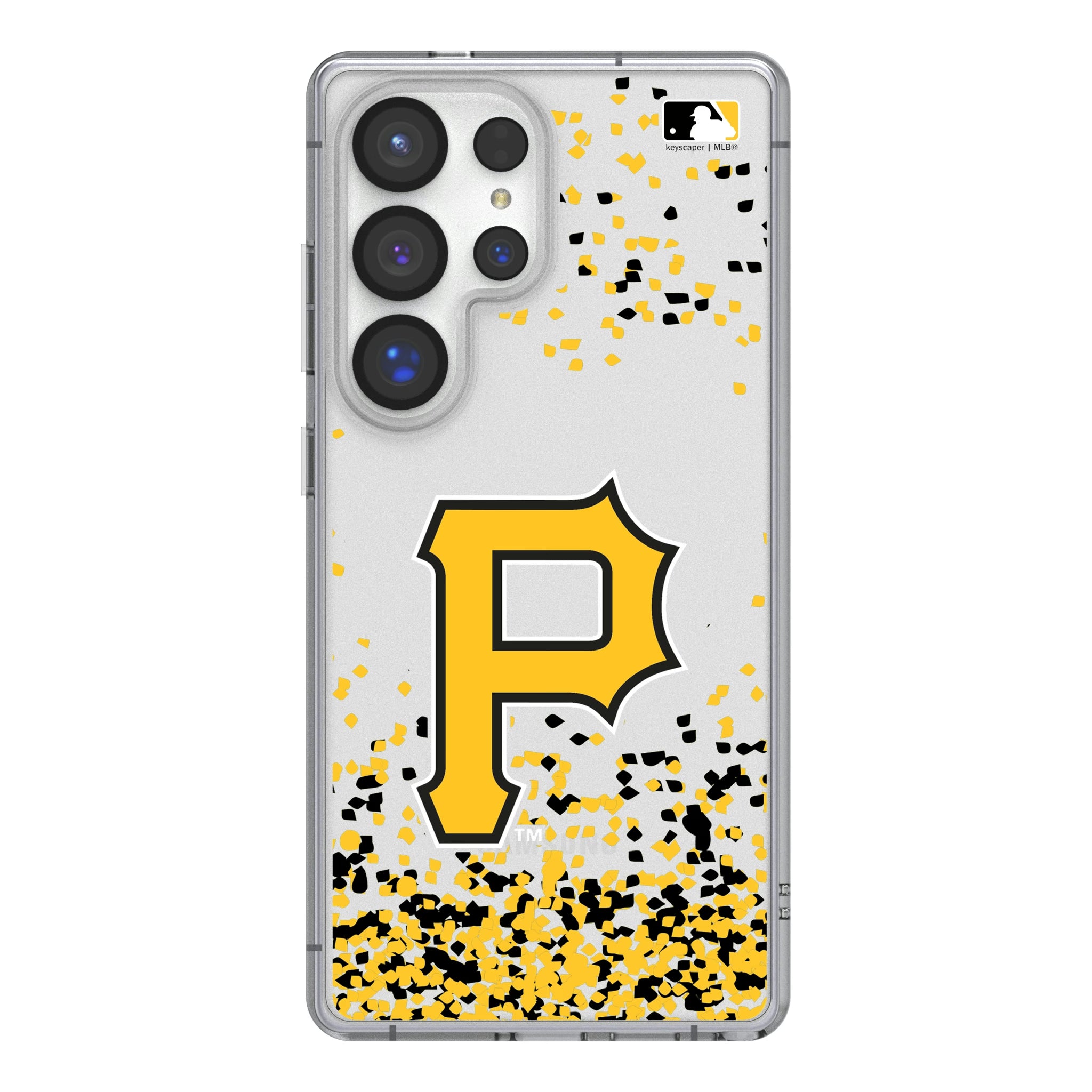 Pittsburgh Pirates Confetti Galaxy Clear Phone Case for Samsung Galaxy