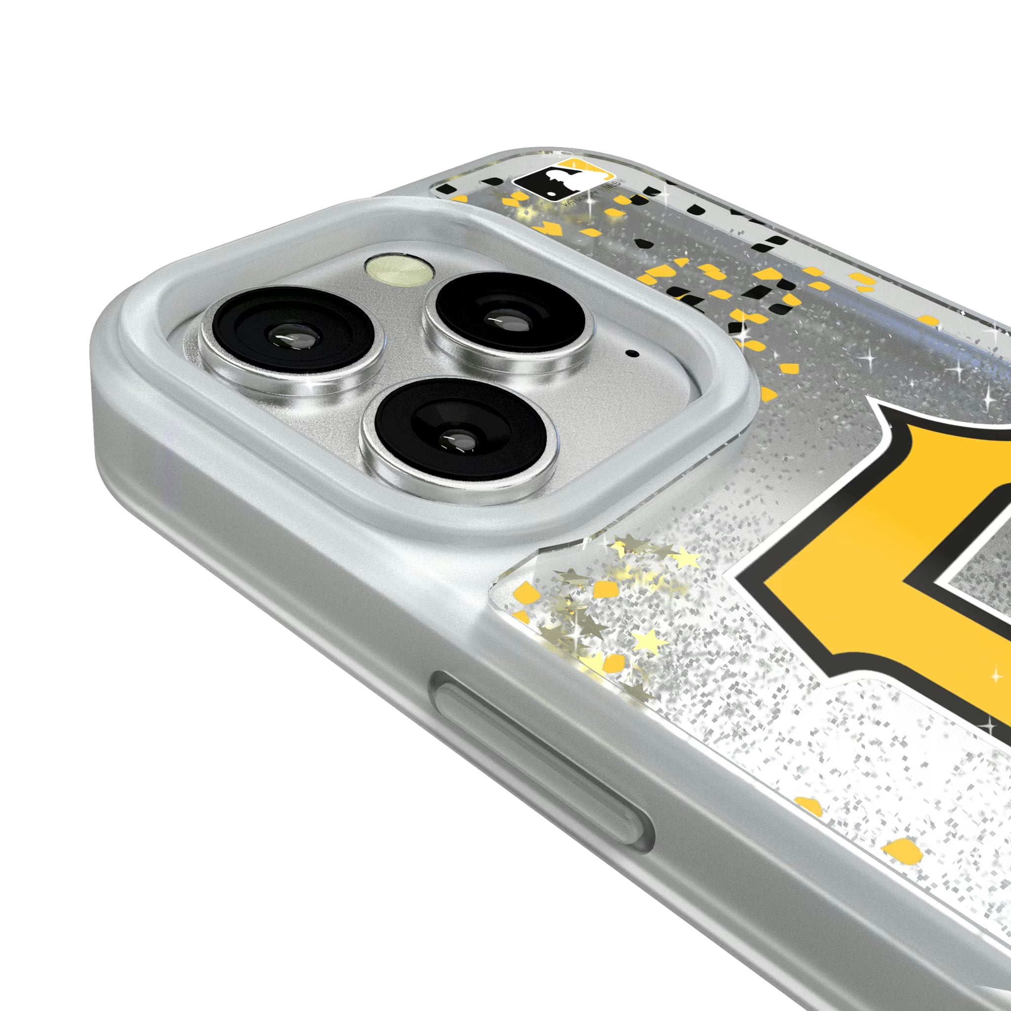 Pittsburgh Pirates Confetti iPhone Glitter Phone Case for Apple iPhone - Detail#Device_iPhone 16 Pro