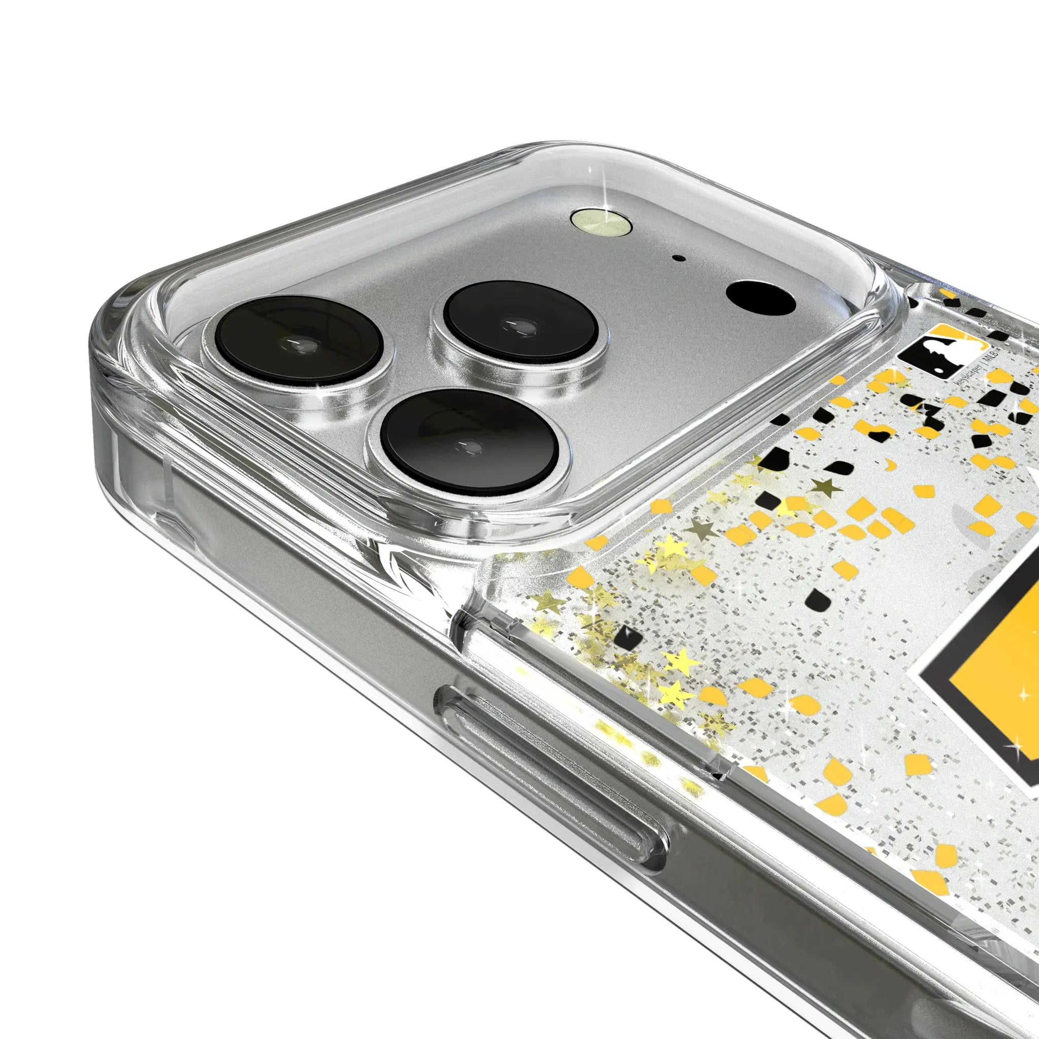 Pittsburgh Pirates Confetti iPhone Glitter Phone Case for Apple iPhone - Detail