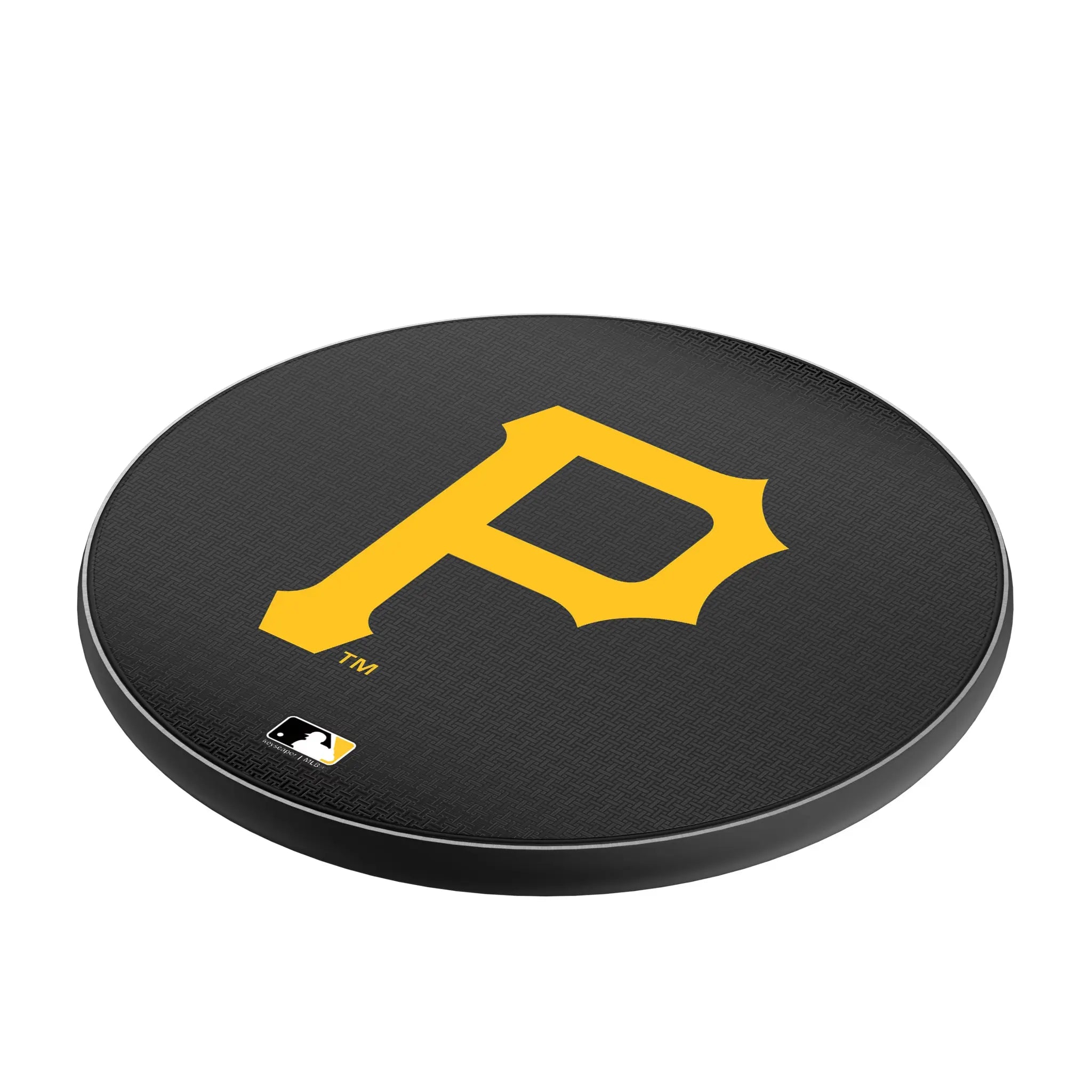 Pittsburgh Pirates Linen 15-Watt Wireless Charger - Isometric View