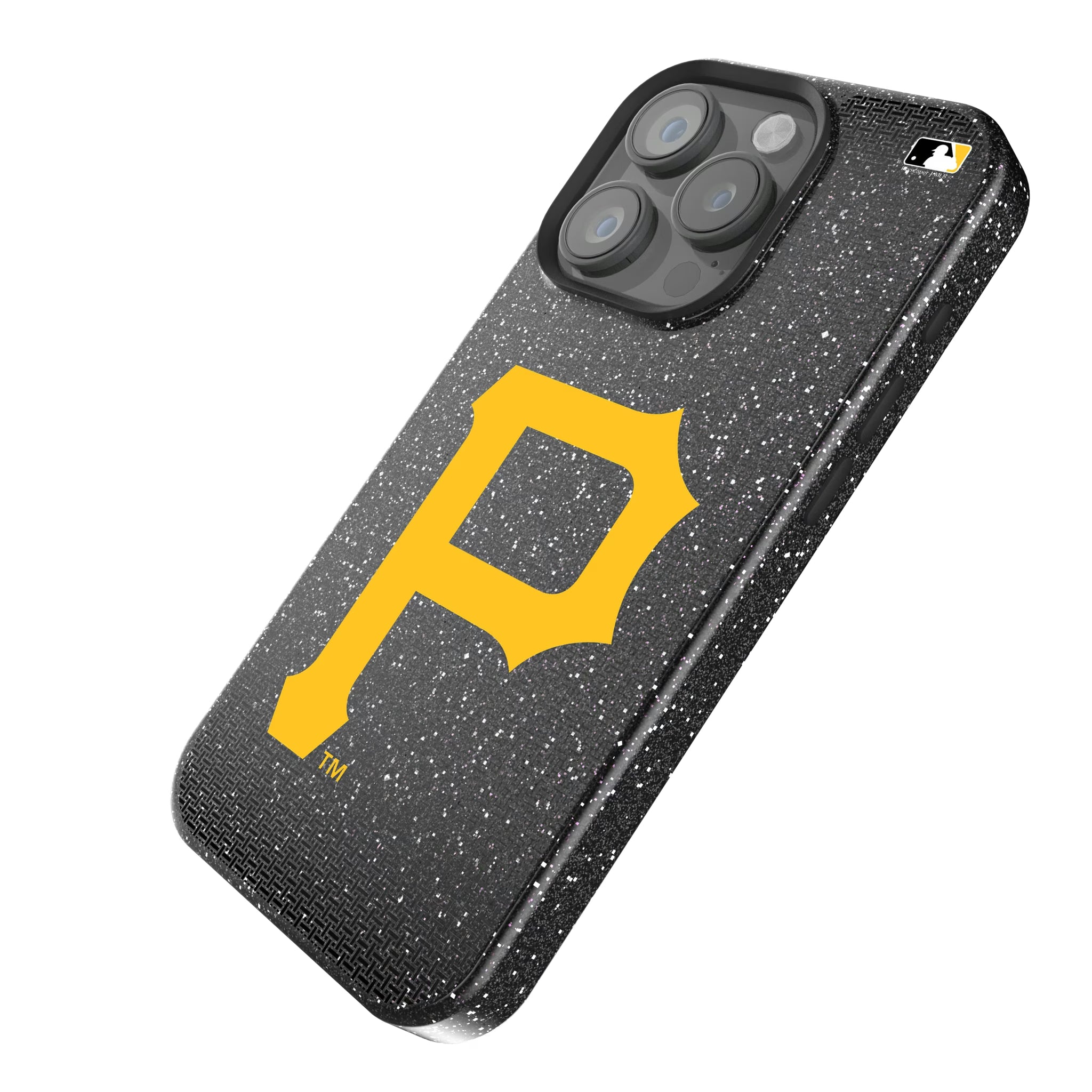 Pittsburgh Pirates Linen iPhone Bling Phone Case for Apple iPhone - Isometric View