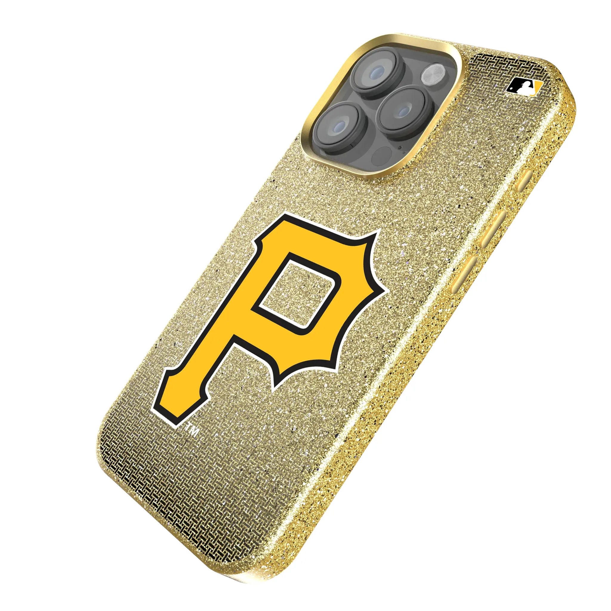 Pittsburgh Pirates Linen iPhone Bling Phone Case for Apple iPhone - Isometric View