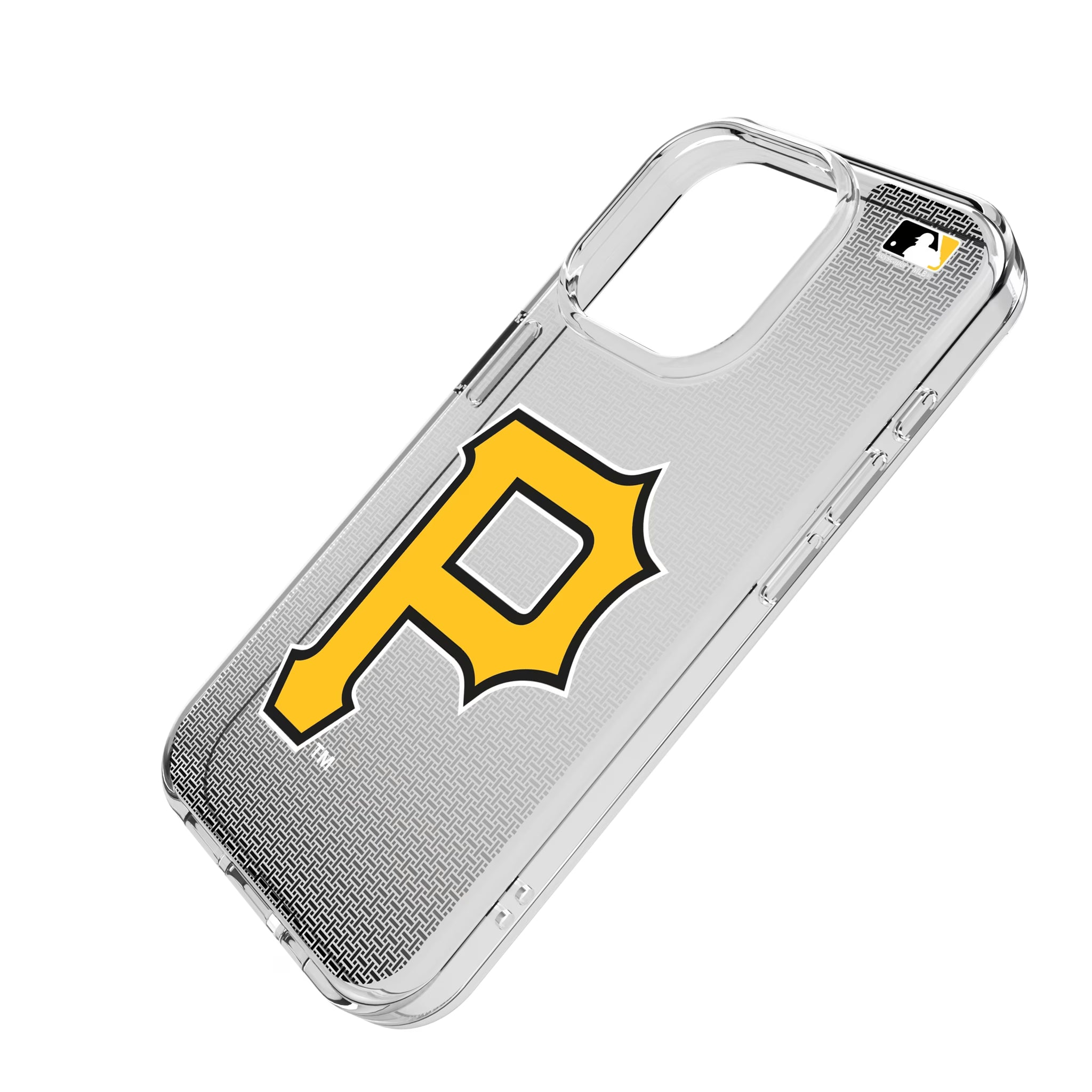 Pittsburgh Pirates Linen iPhone Clear Phone Case for Apple iPhone - Isometric View