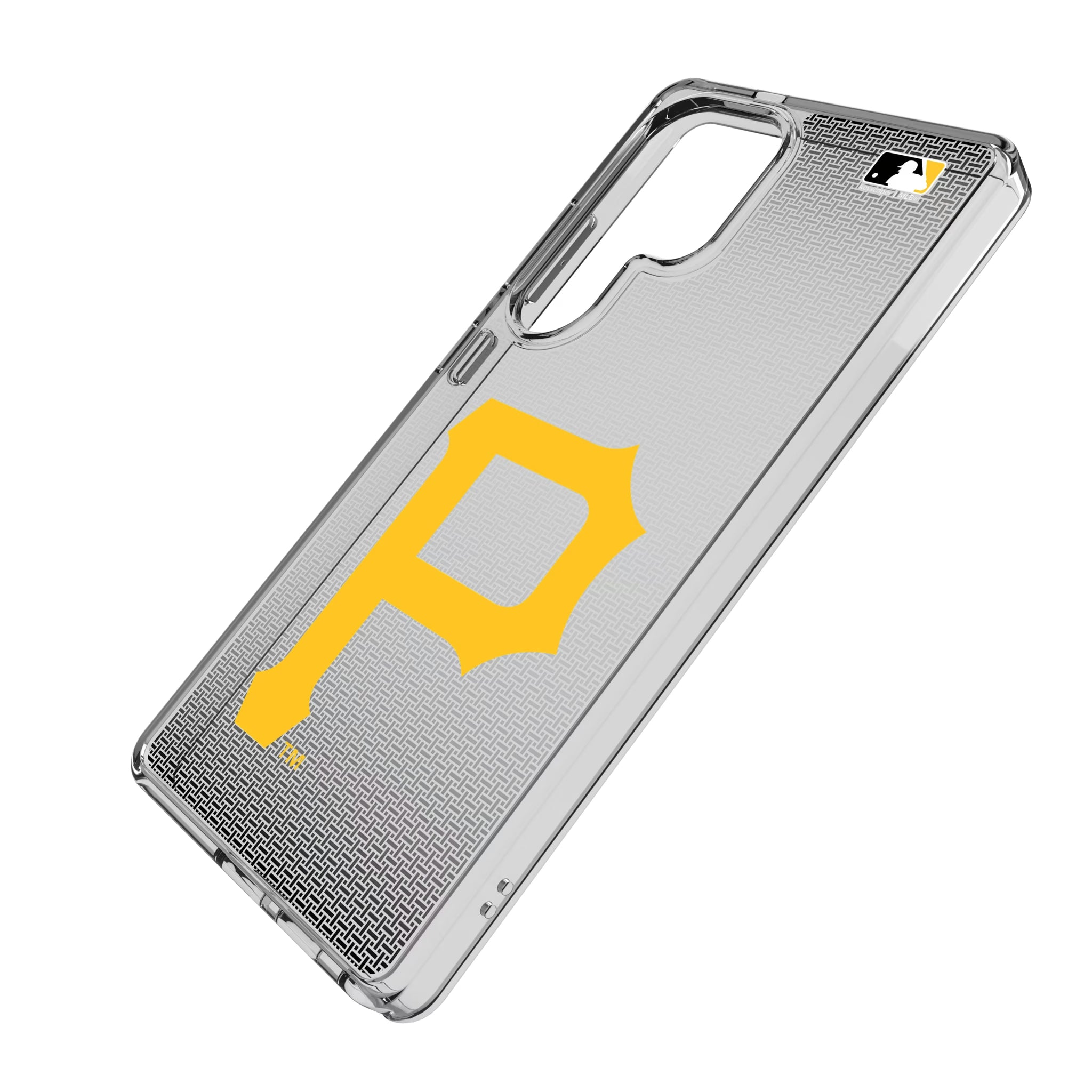 Pittsburgh Pirates Linen Galaxy Clear Phone Case for Samsung Galaxy - Isometric View