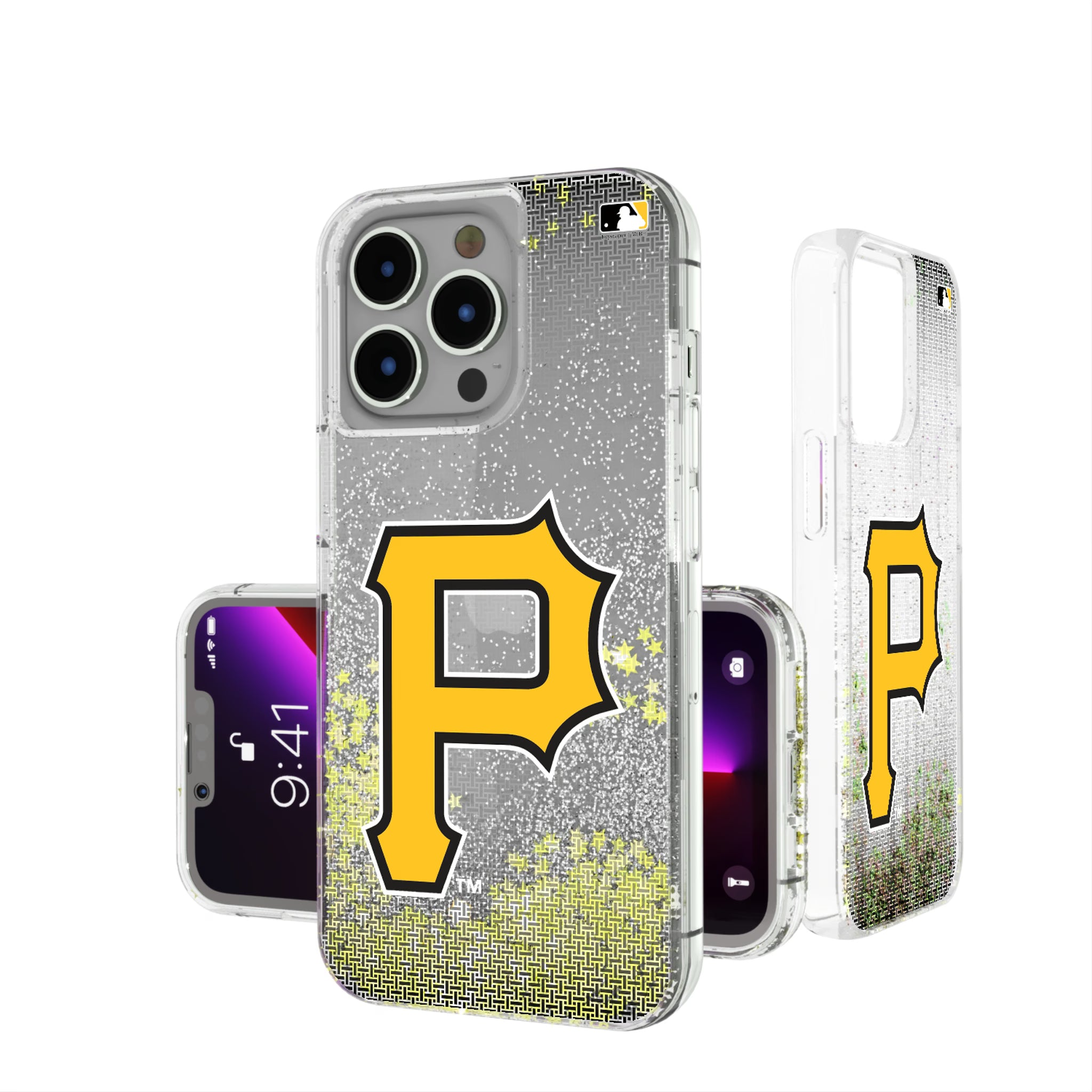 Pittsburgh Pirates Linen iPhone Glitter Phone Case for Apple iPhone