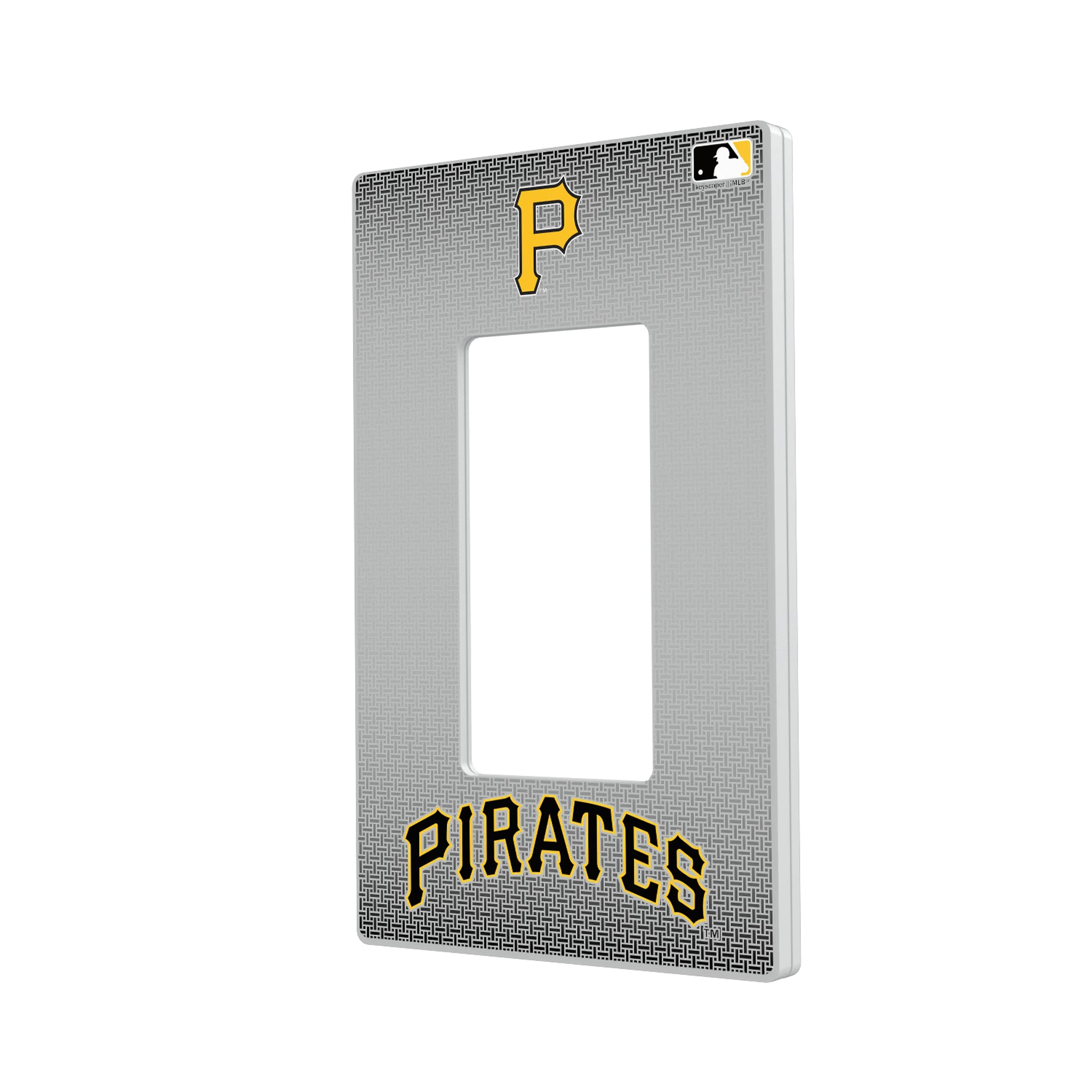 Pittsburgh Pirates Linen Hidden-Screw Light Switch Plate#Style_Single Rocker