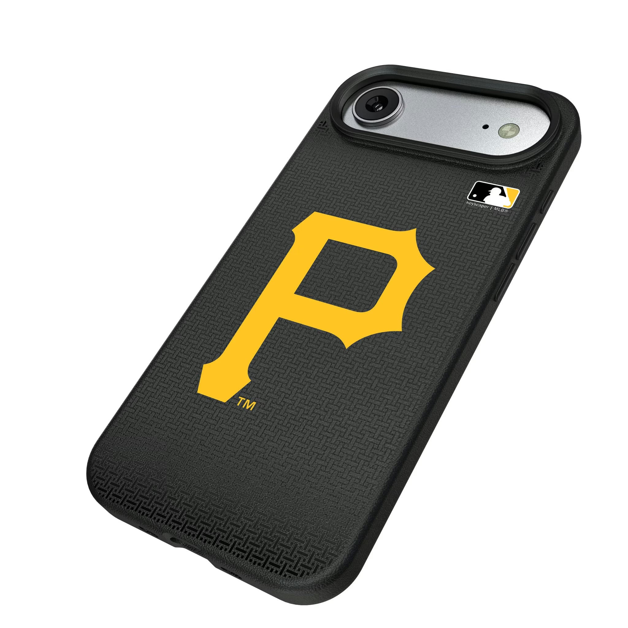 Pittsburgh Pirates Linen iPhone MagSafe Compatible Phone Case for Apple iPhone - Isometric View#Device_iPhone Air
