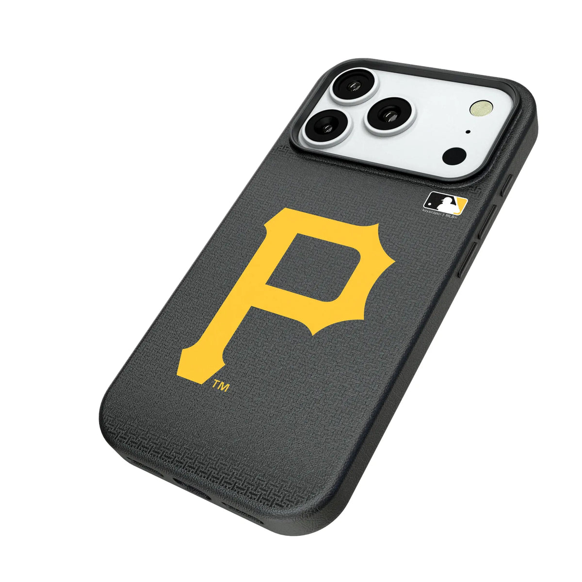 Pittsburgh Pirates Linen iPhone MagSafe Compatible Phone Case for Apple iPhone - Isometric View#Device_iPhone 18 Pro