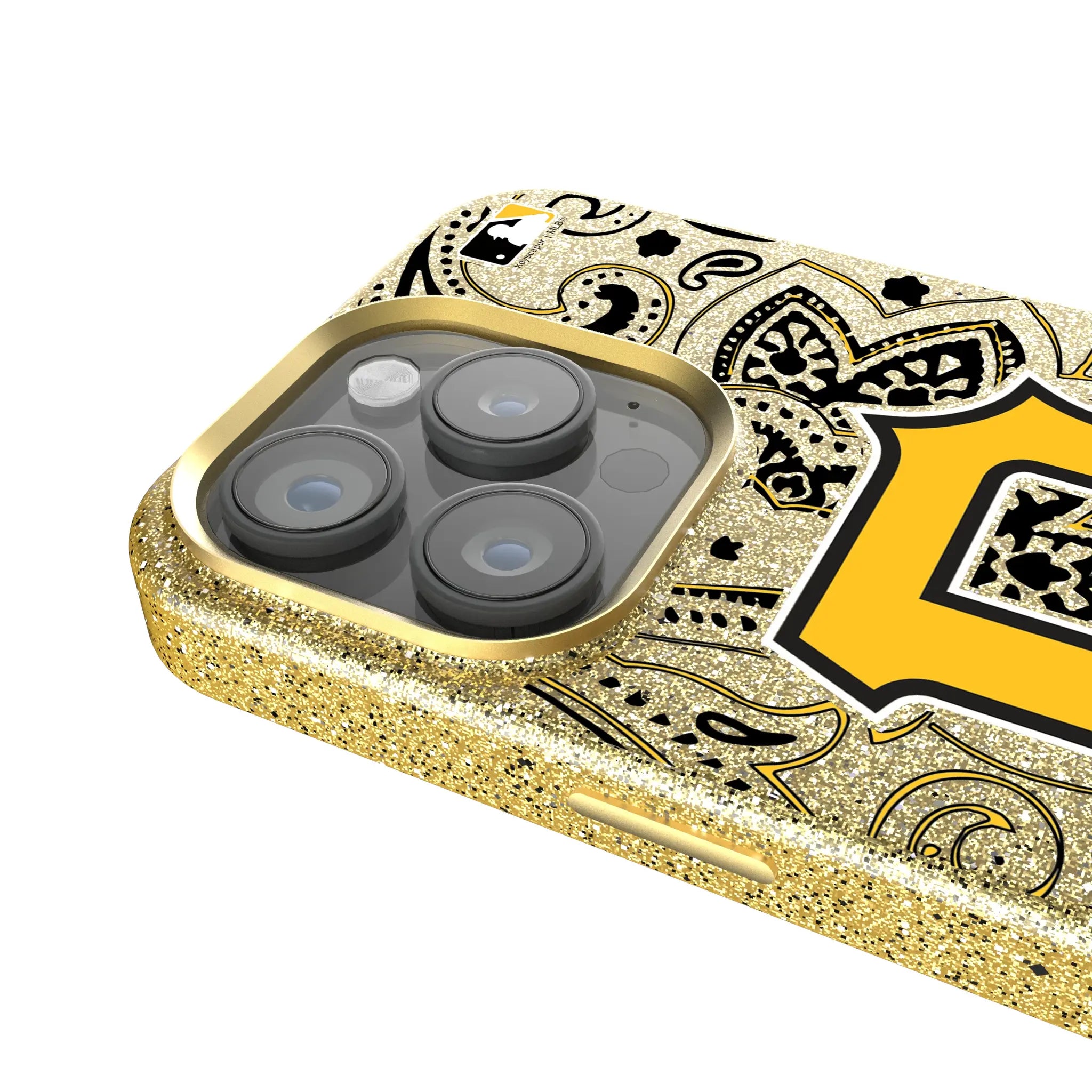 Pittsburgh Pirates Paisley iPhone Bling Phone Case for Apple iPhone - Detail