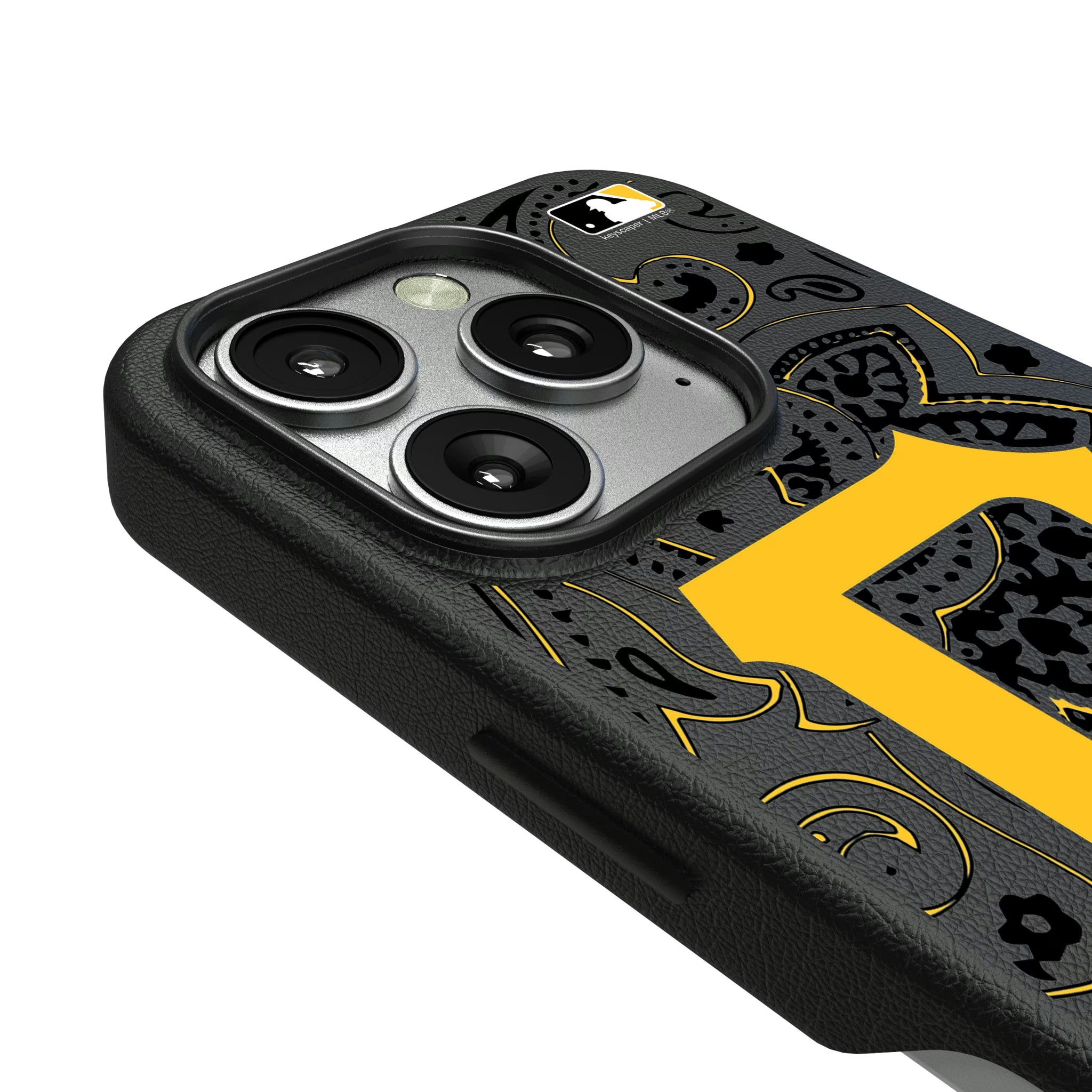 Pittsburgh Pirates Paisley iPhone MagSafe Compatible Phone Case for Apple iPhone - Detail