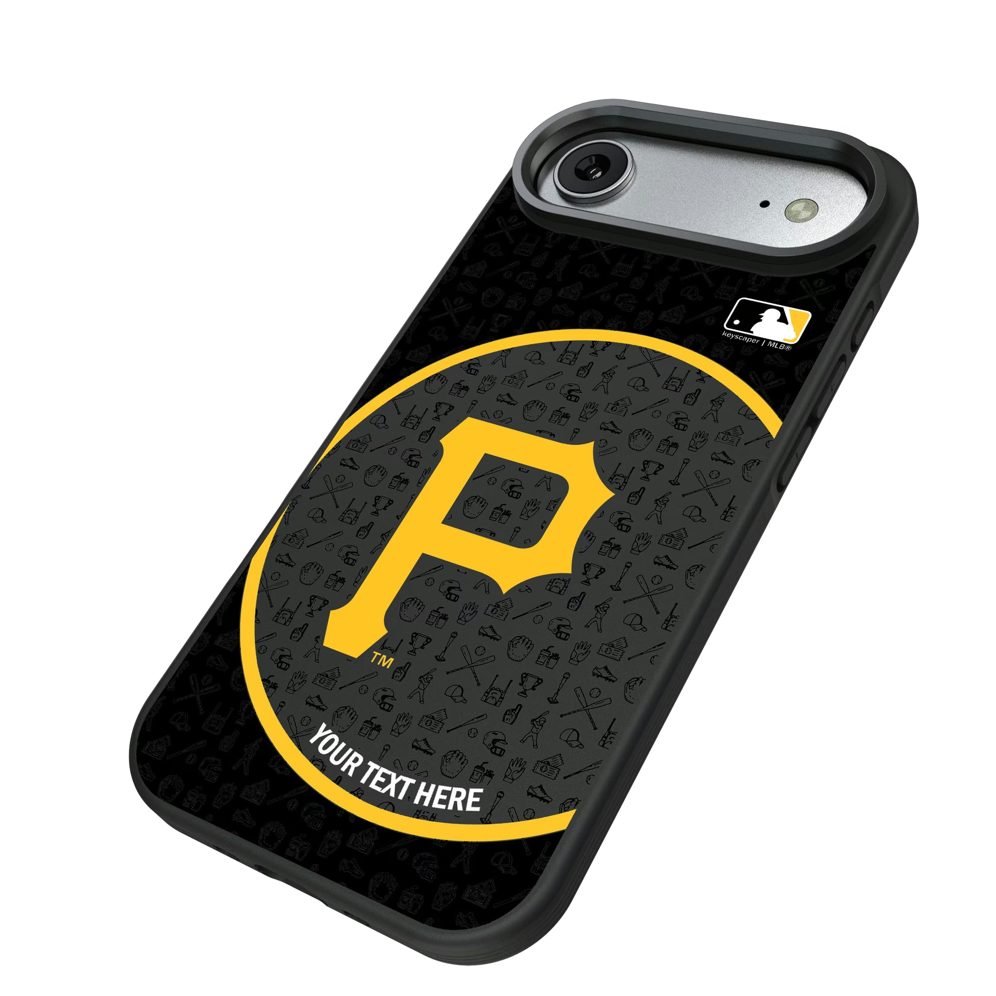 Pittsburgh Pirates Personalized Circle iPhone Bump Phone Case for Apple iPhone - Isometric View#Device_iPhone Air