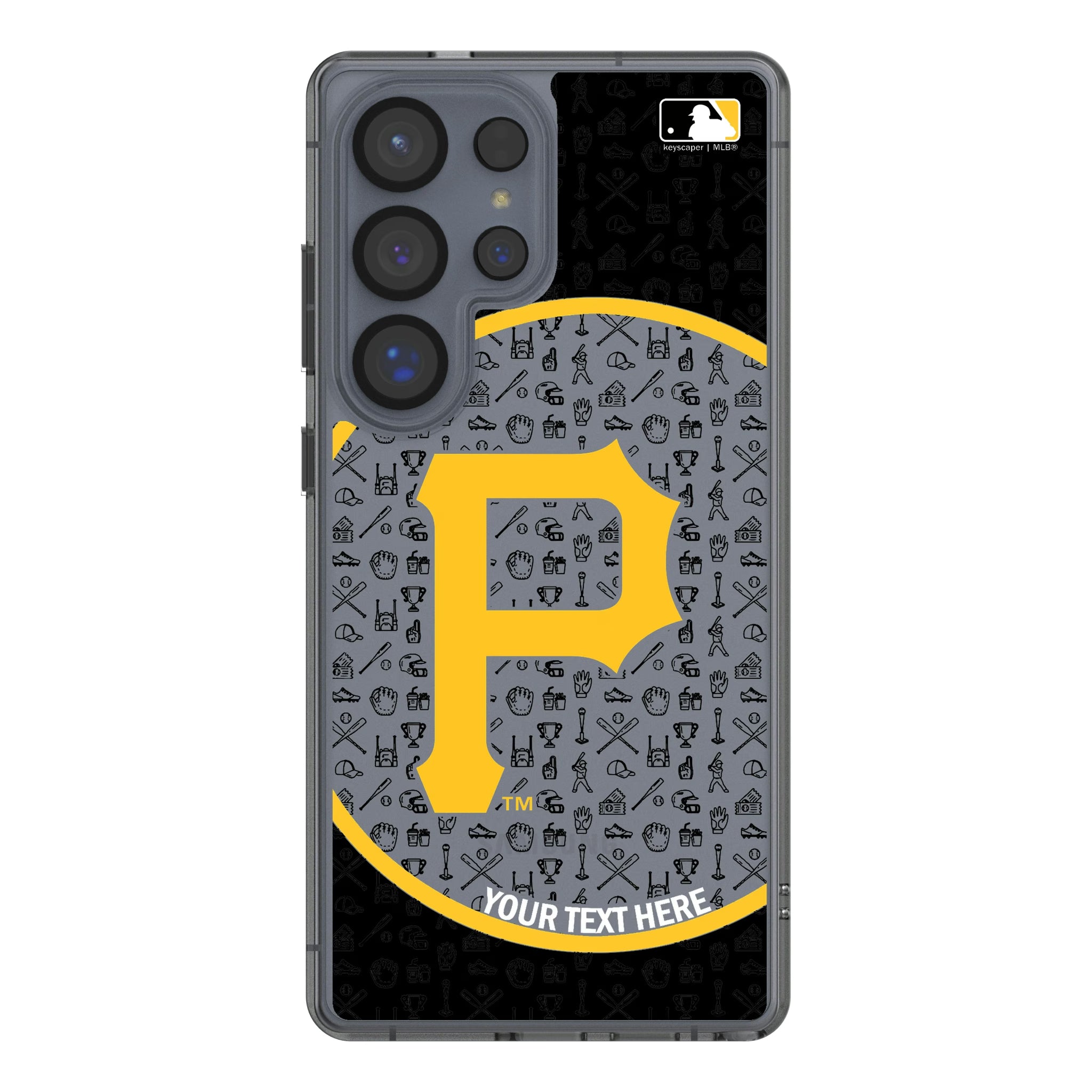Pittsburgh Pirates Personalized Circle Galaxy Clear Phone Case for Samsung Galaxy