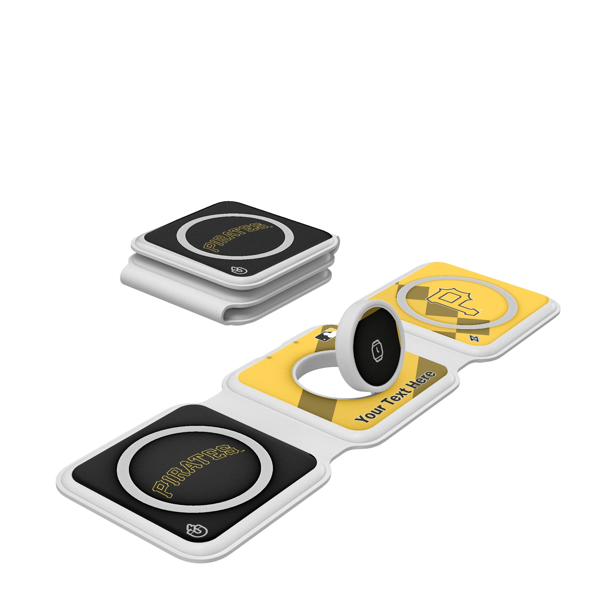 Pittsburgh Pirates Personalized Color Block Foldable 3 in 1 Charger