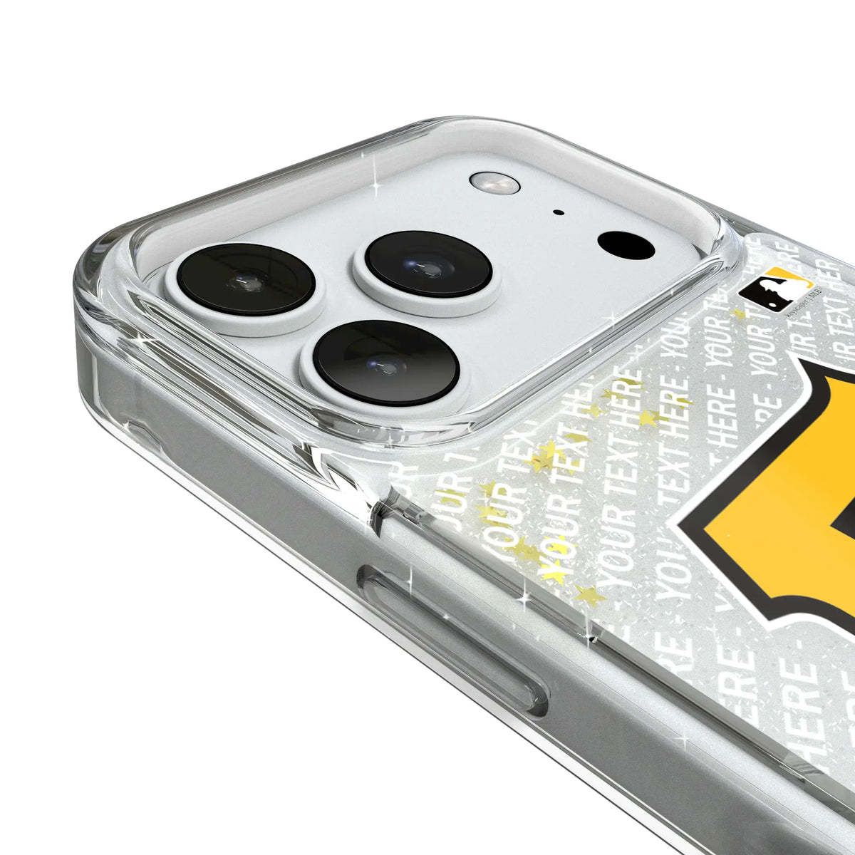 Pittsburgh Pirates Personalized EndZone Plus iPhone Glitter Phone Case for Apple iPhone - Detail#Device_iPhone 18 Pro