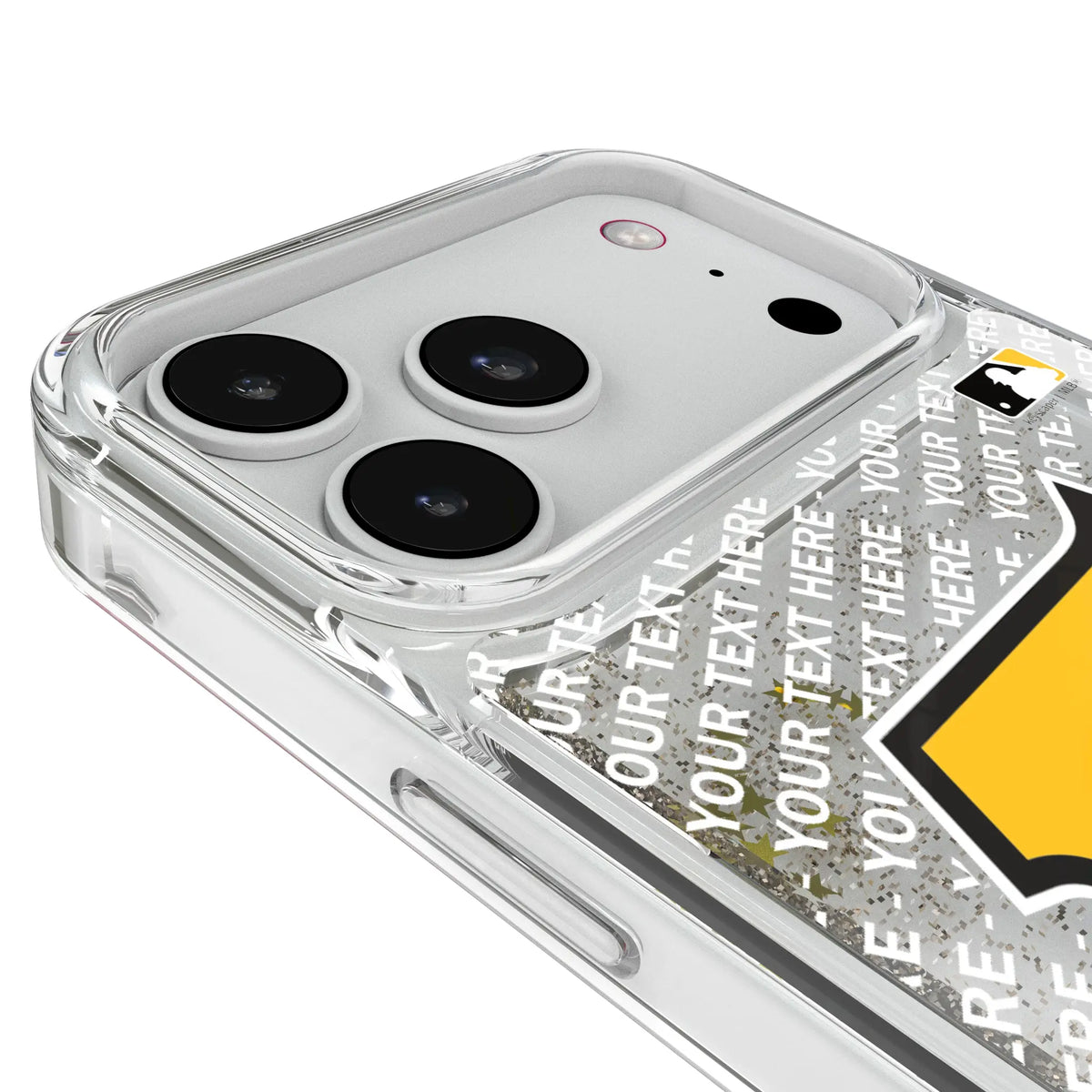 Pittsburgh Pirates Personalized EndZone Plus iPhone Glitter Phone Case for Apple iPhone - Detail#Device_iPhone 18 Pro Max