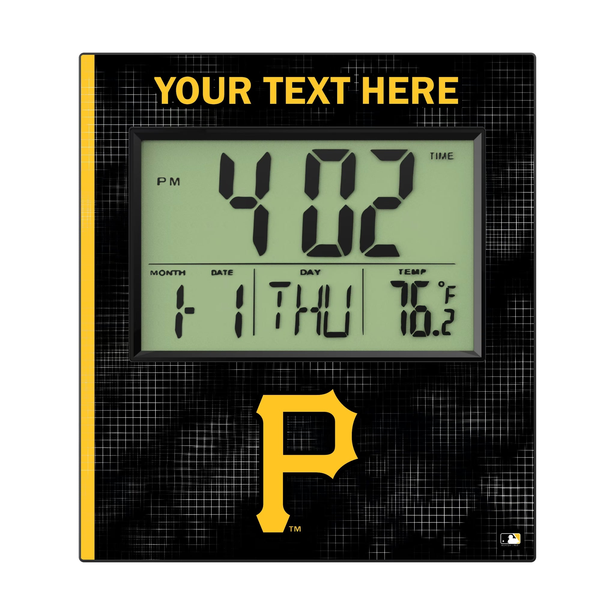 Pittsburgh Pirates Personalized Hatch Wall Clock