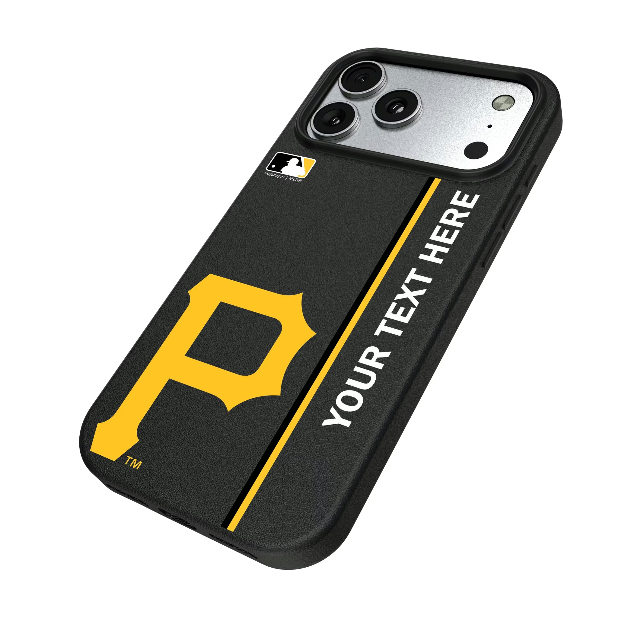 Pittsburgh Pirates Personalized Sidebard iPhone MagSafe Compatible Phone Case for Apple iPhone - Isometric View#Device_iPhone 17 Pro Max