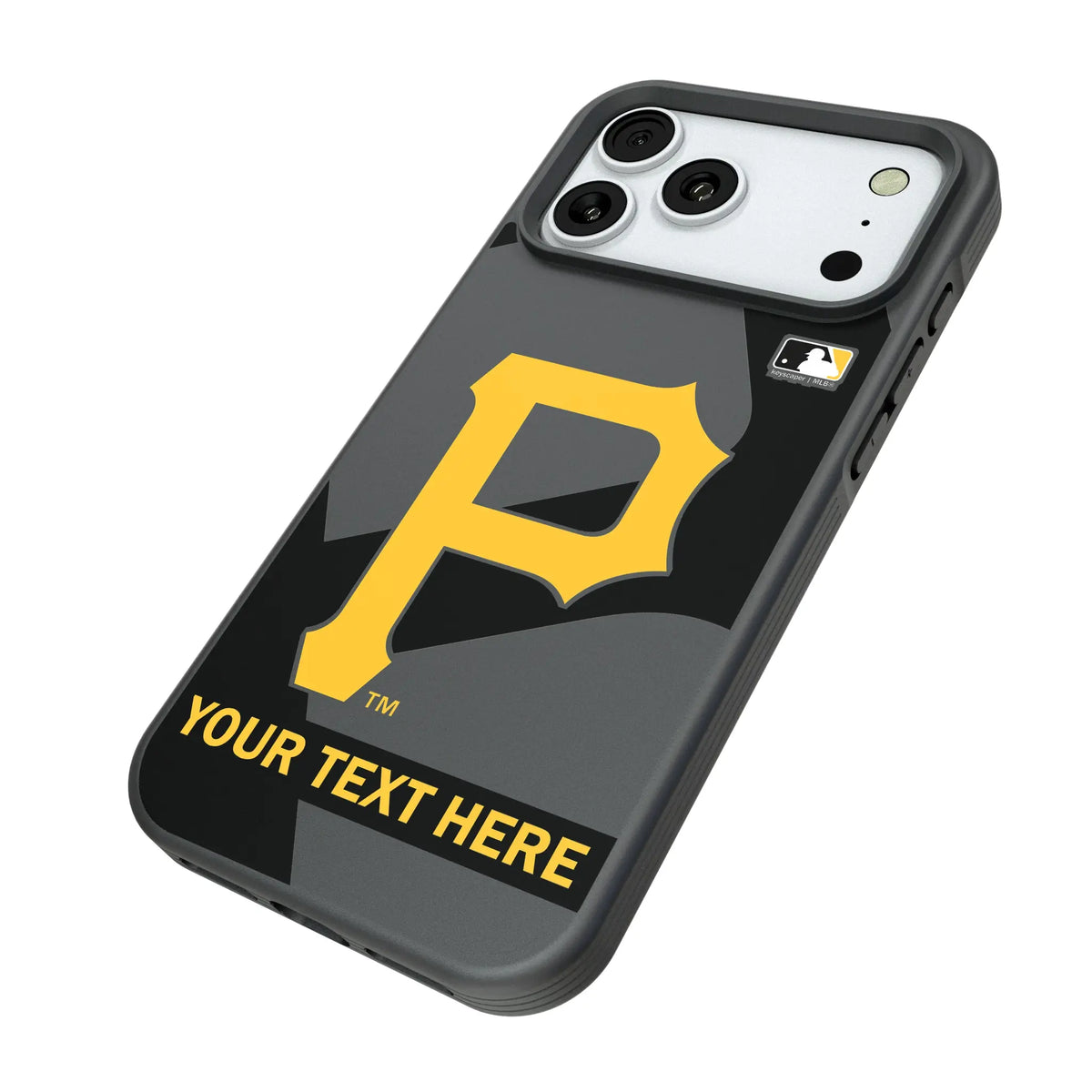 Pittsburgh Pirates Personalized Tilt iPhone Bump Phone Case for Apple iPhone - Isometric View#Device_iPhone 18 Pro Max