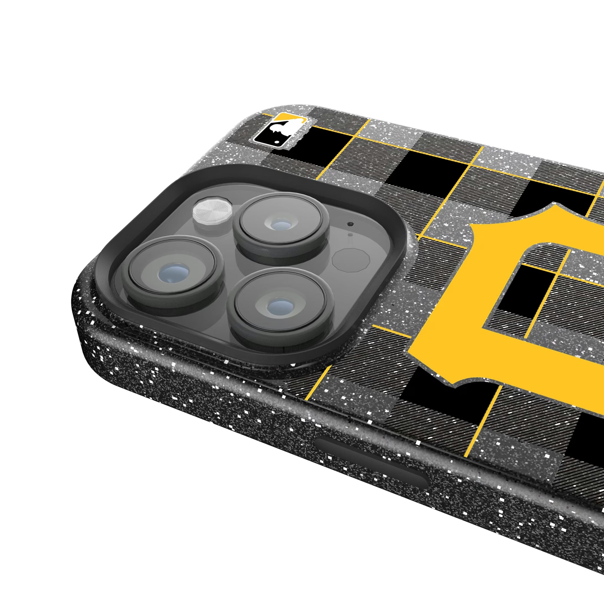 Pittsburgh Pirates Plaid iPhone Bling Phone Case for Apple iPhone - Detail