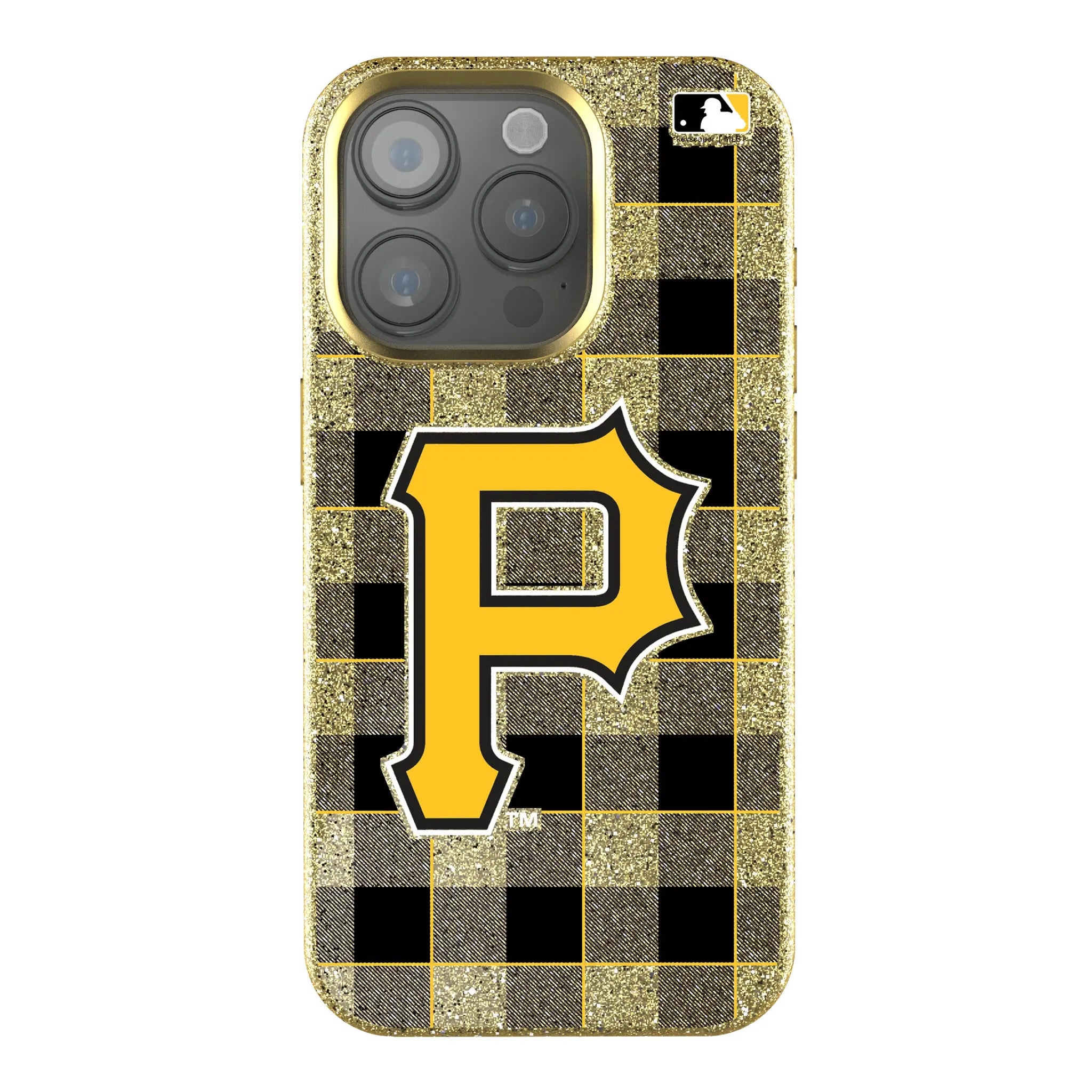 Pittsburgh Pirates Plaid iPhone Bling Phone Case for Apple iPhone