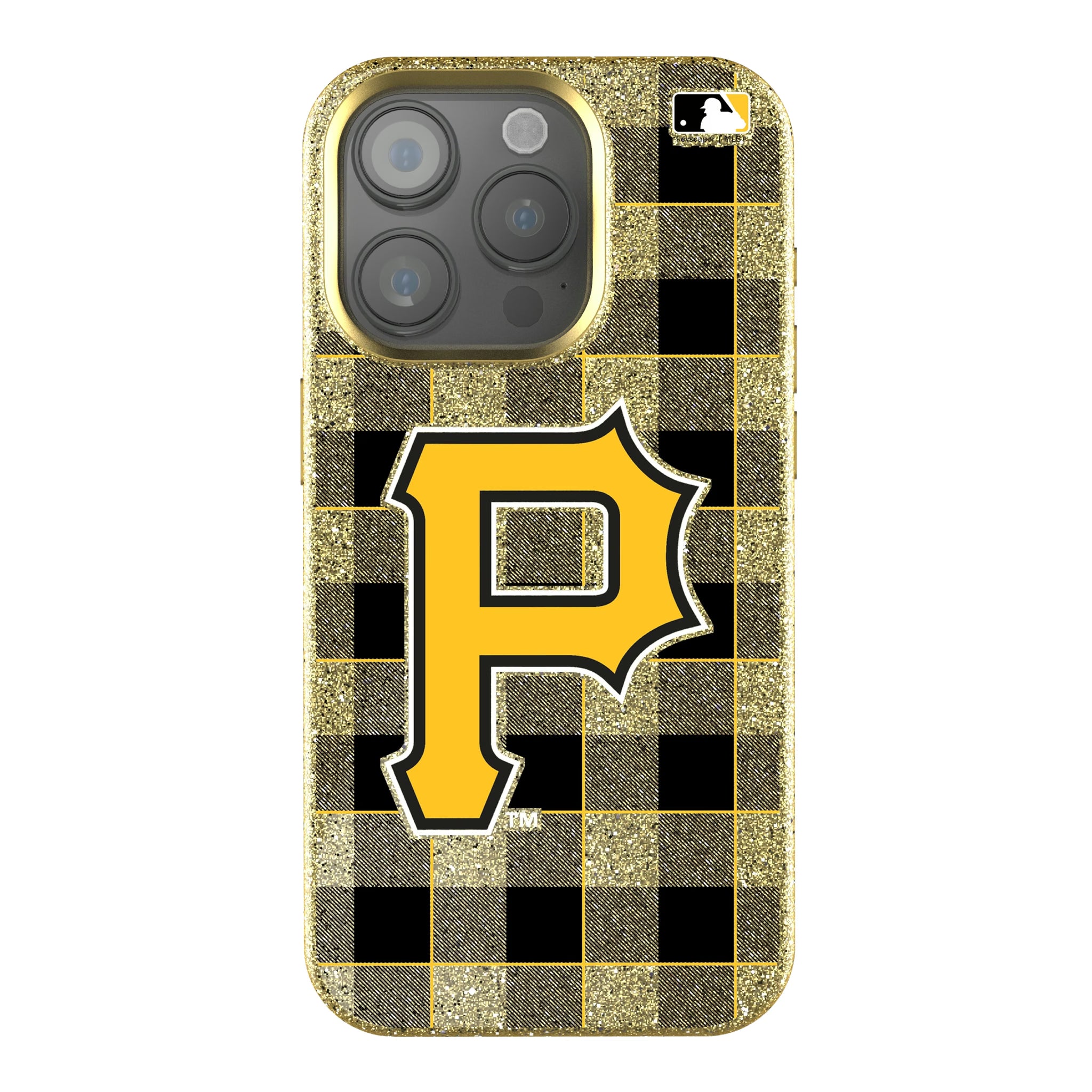 Pittsburgh Pirates Plaid iPhone Bling Phone Case for Apple iPhone